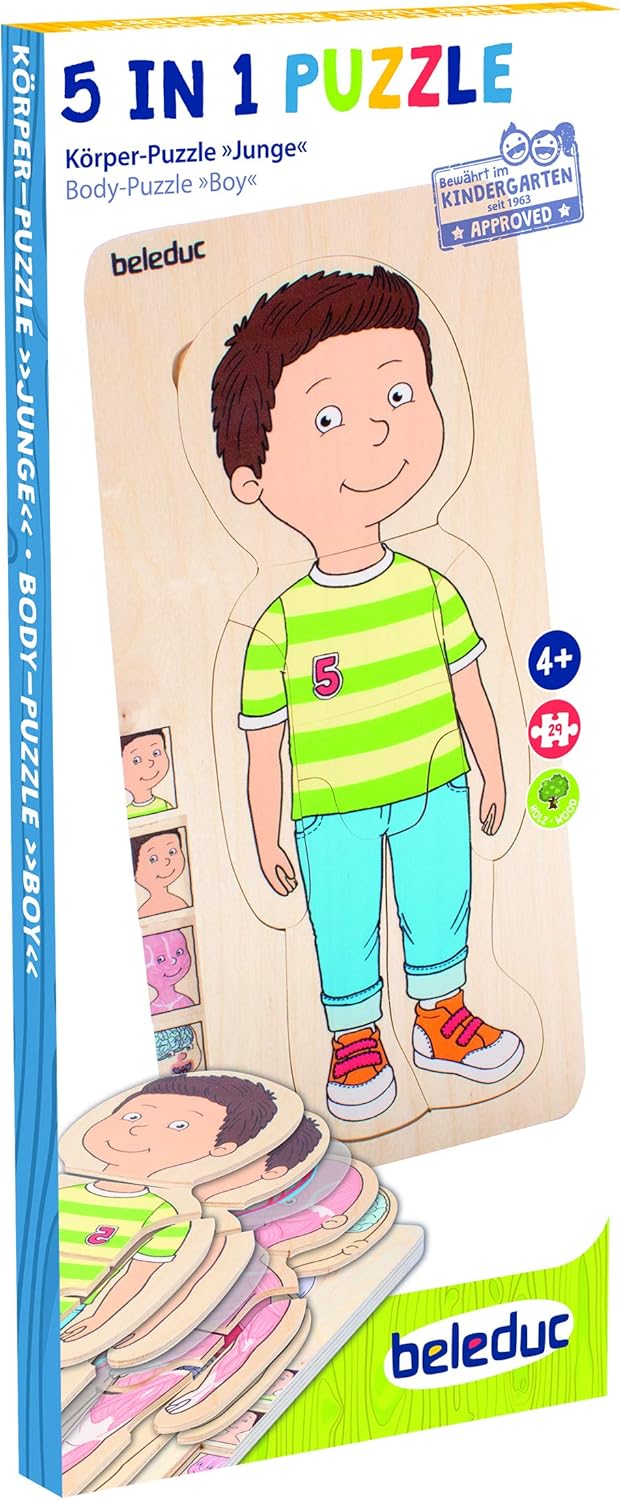 Lagen-Puzzle Dein Körper Junge, Lagen-Puzzle "Dein Körper" Junge