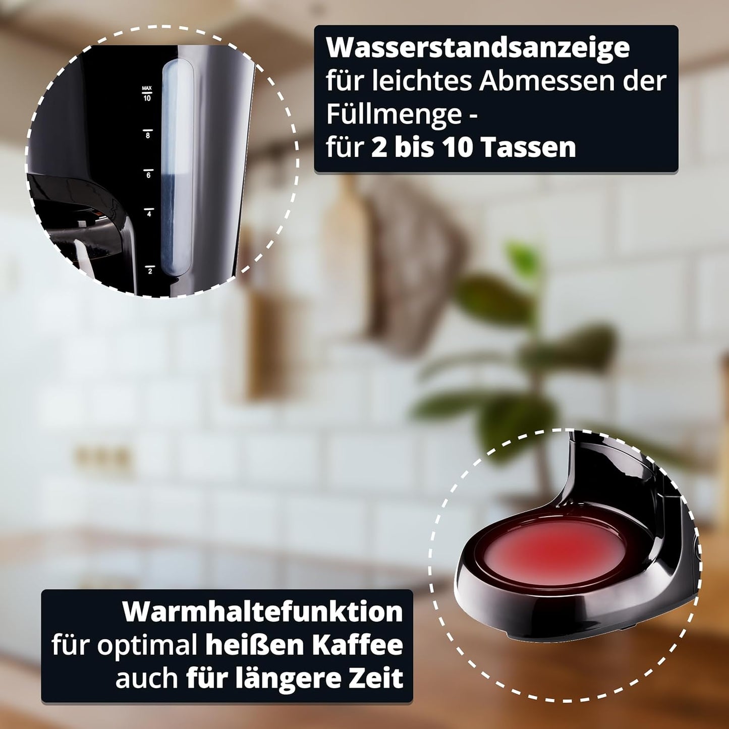 Filterkaffeemaschine KA-128S mit Glaskanne