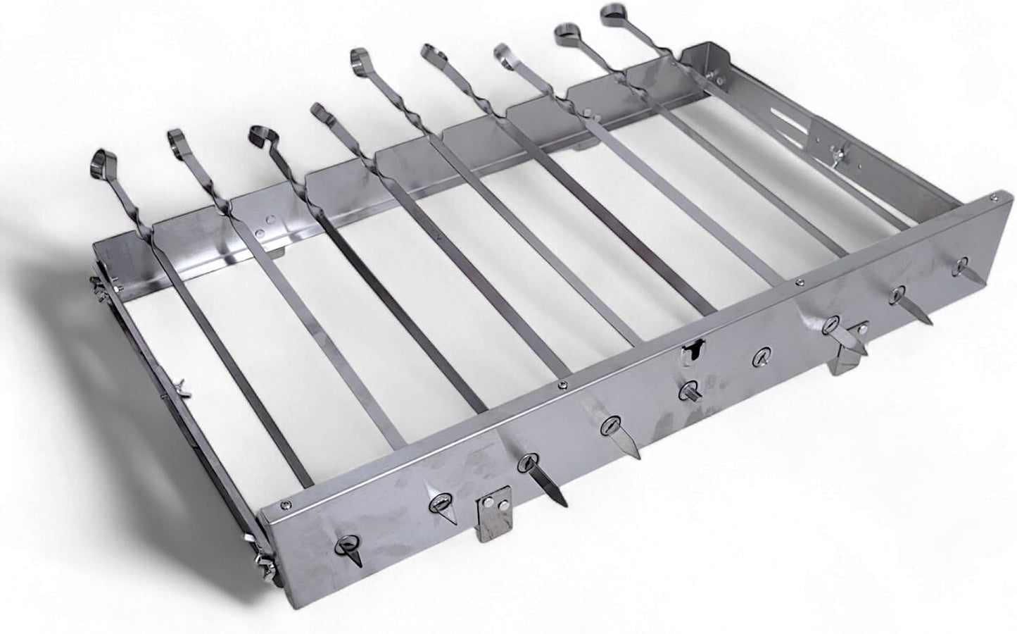 Schaschlik Spiessdreher mit Motor für 9 Spiesse, für 9 Spiesse
