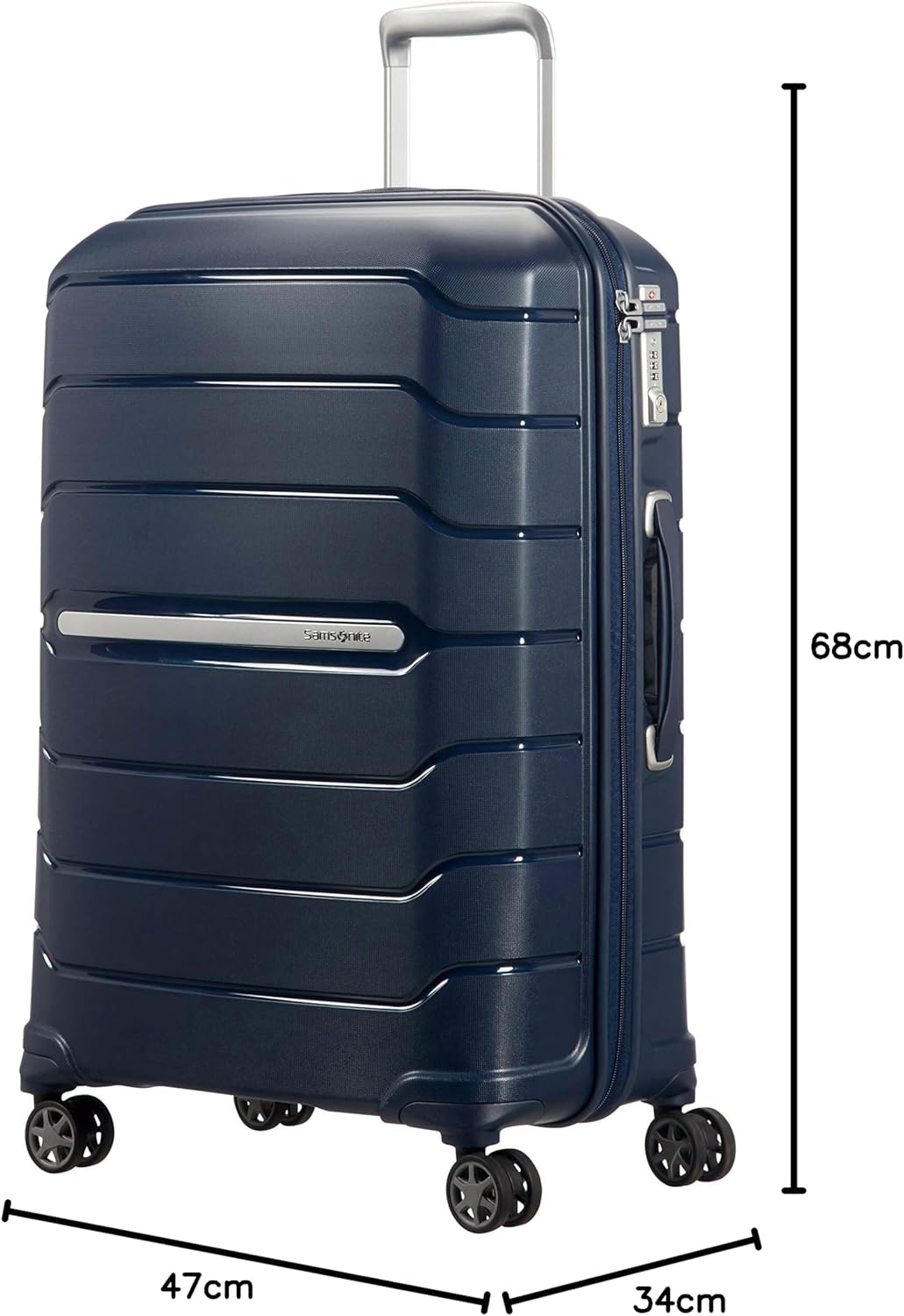 Spinner M, Blau (Navy Blue) M (68 cm-85L) Koffer