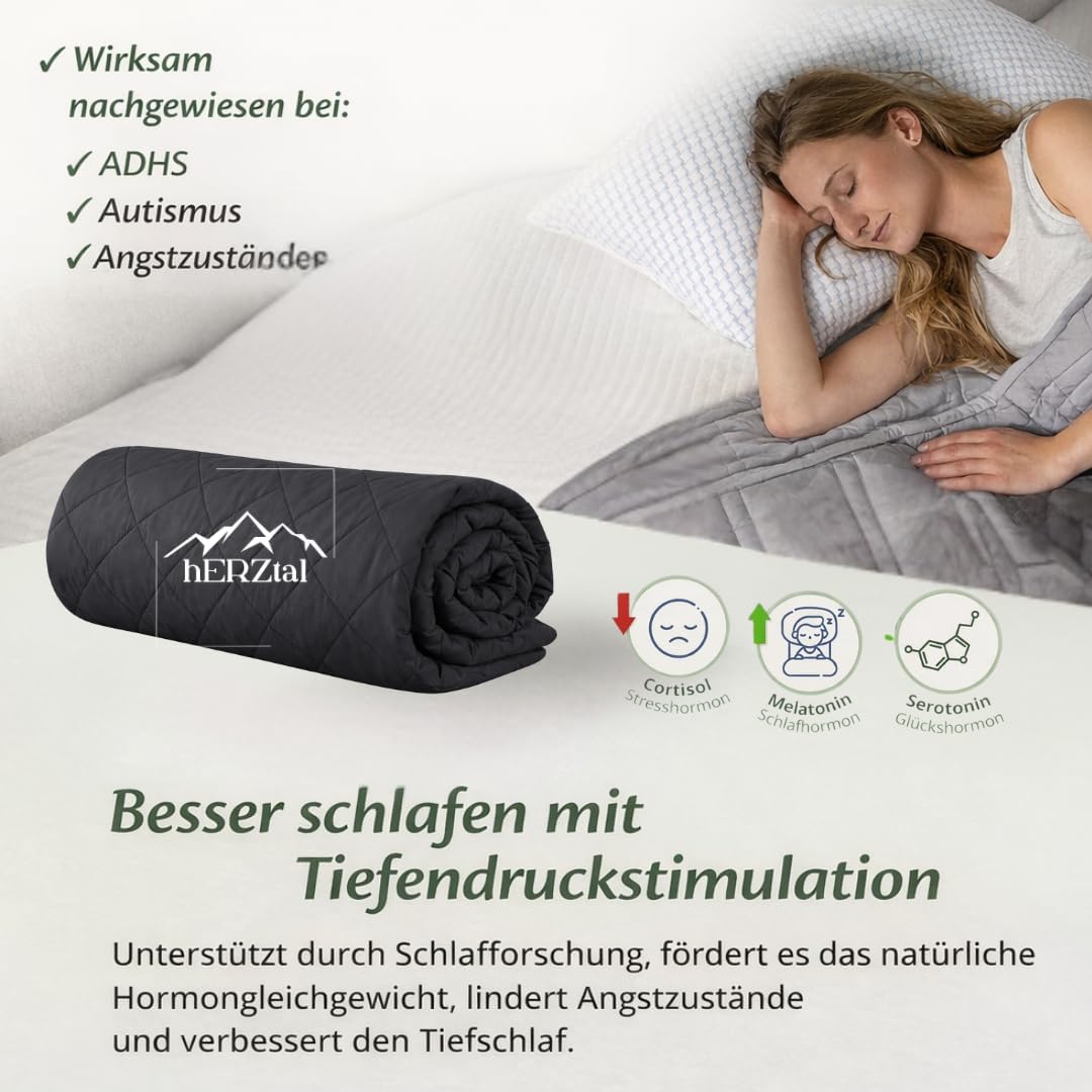 Gewichtsdecke 200x135 cm mit Glasperlen (6,5 kg), 6,5 Kg