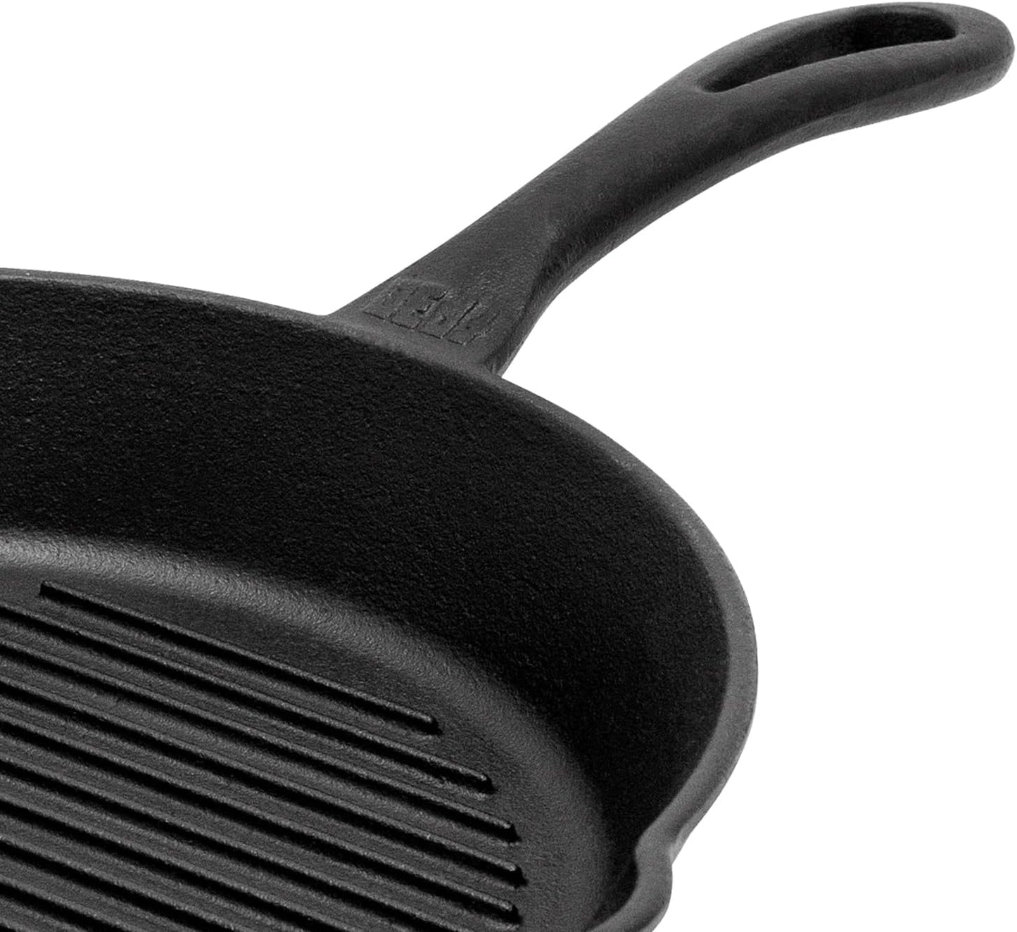 Grill-Feuerpfanne aus Gusseisen Ø 30 cm, mit Stiel Ø 30 cm mit Stil