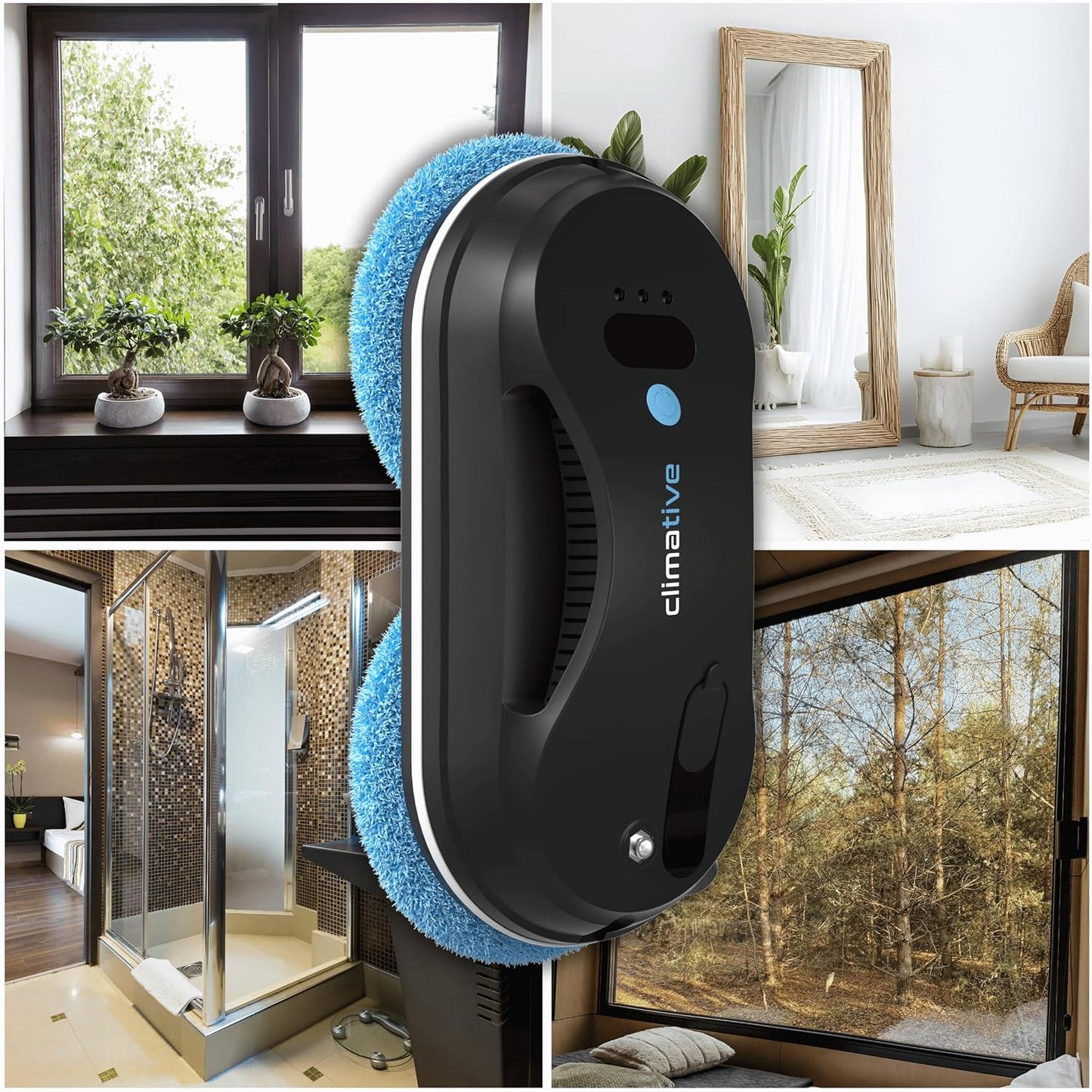 Fensterputzroboter mit Ultraschall-Sprühfunktion, Fensterroboter