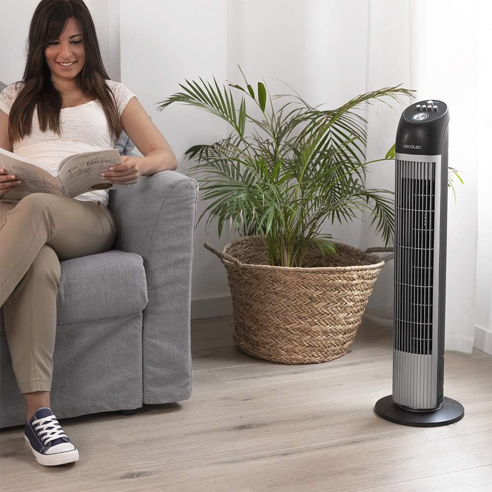 Turmventilator mit Timer und Kupfermotor, Manuelle Kontrolle
