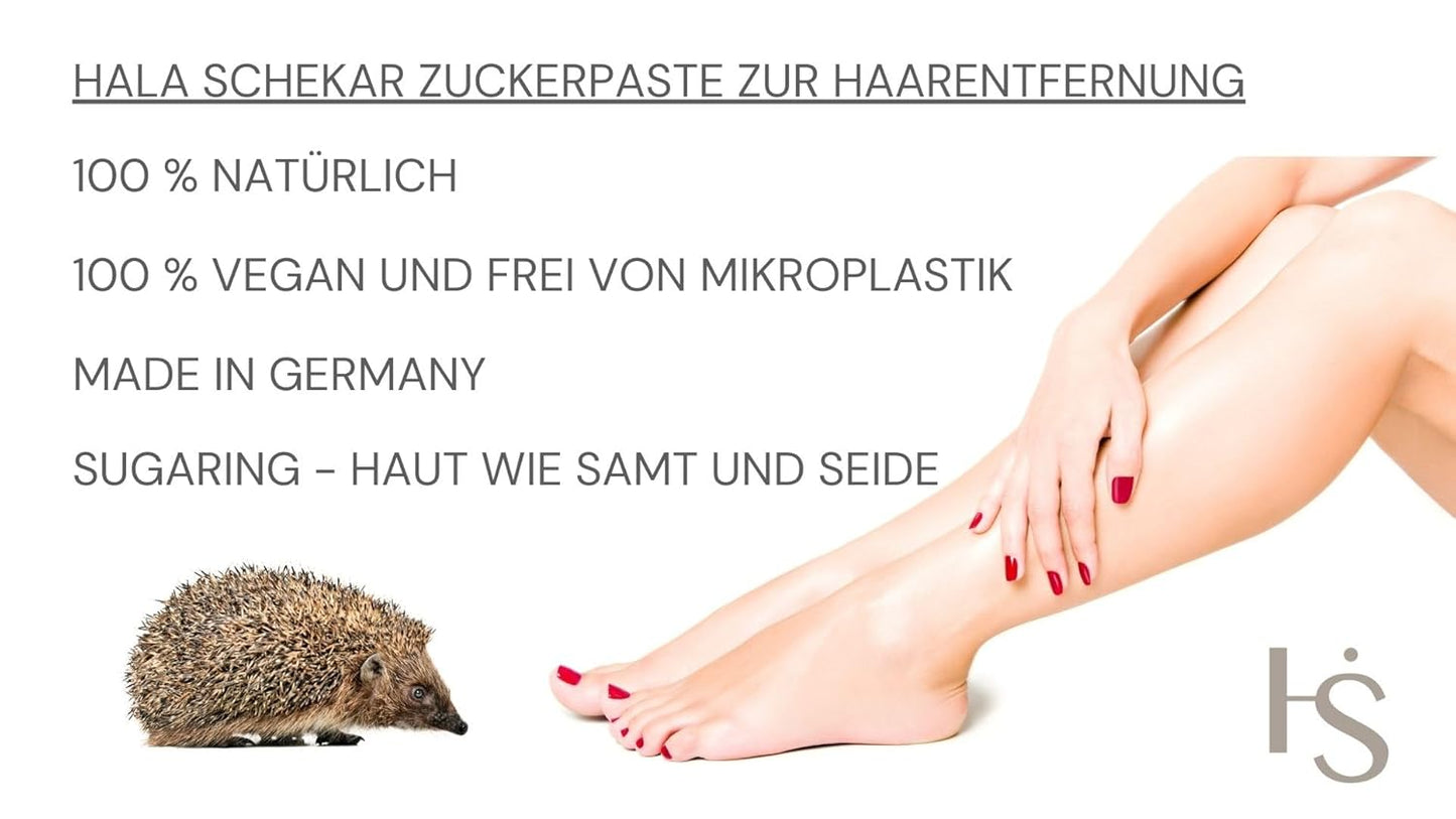 Natürliche Zuckerpaste zur Haarentfernung (400g)