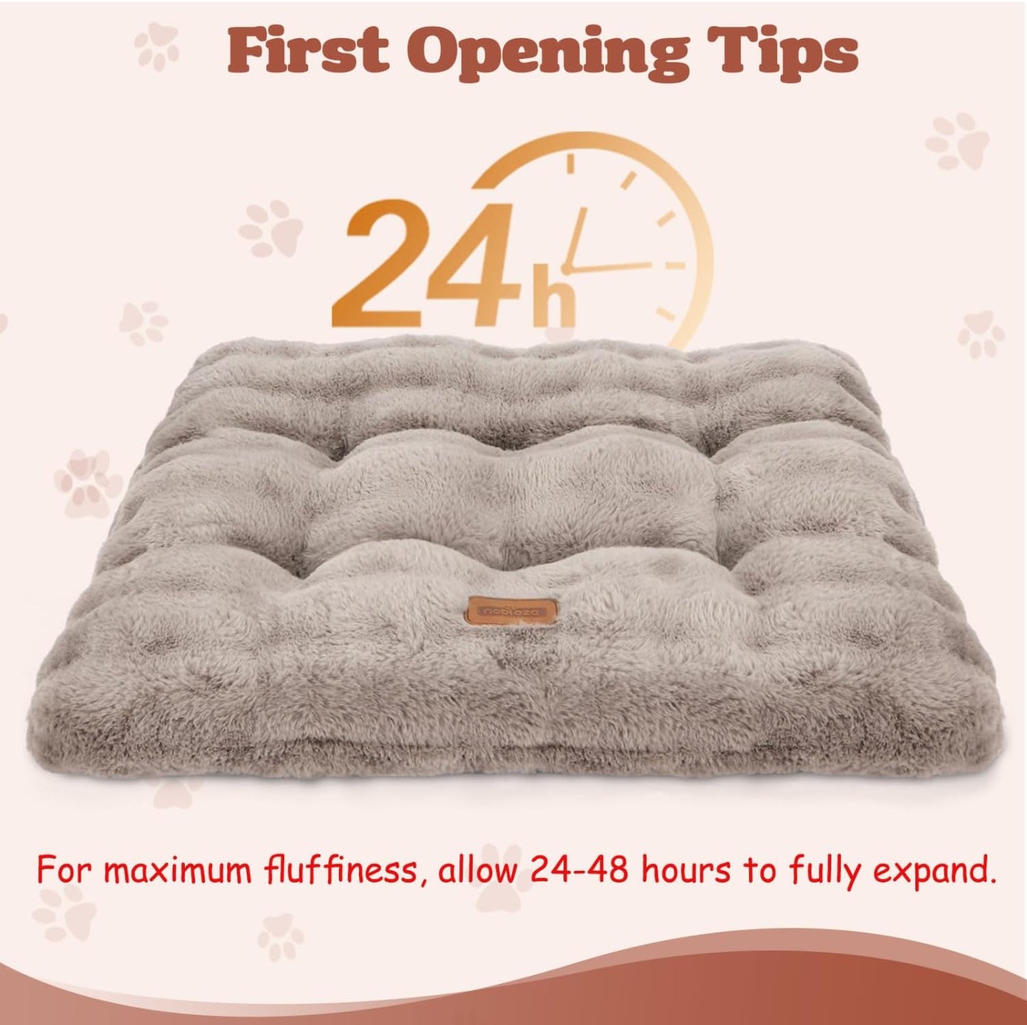 Flauschiges Katzenbett mit rutschfester Unterseite, waschbar, L50*W40cm