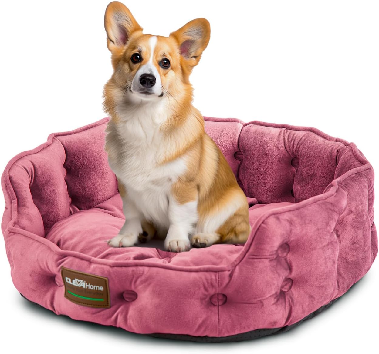 Haustierbett für Katzen & kleine Hunde bis 7kg, Pflaumenrosa