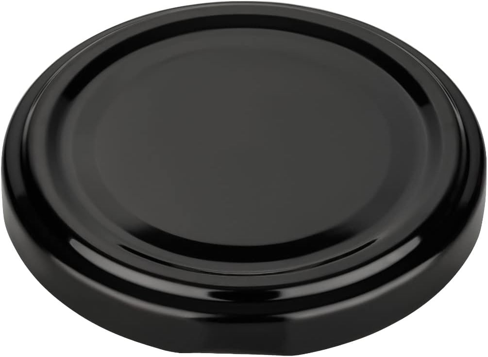 20er-Set Vorratsgläser, 500 ml, Schwarz-500ml 20 Stück