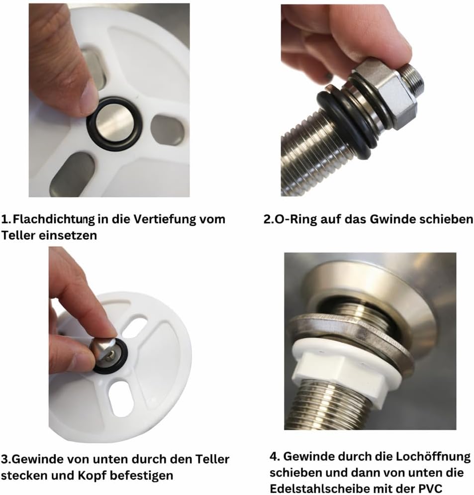 Gläserdusche für Tropfbleche