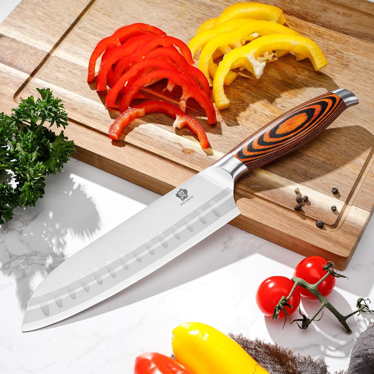 Tang Series - Santokumesser, Santokumesser 18cm