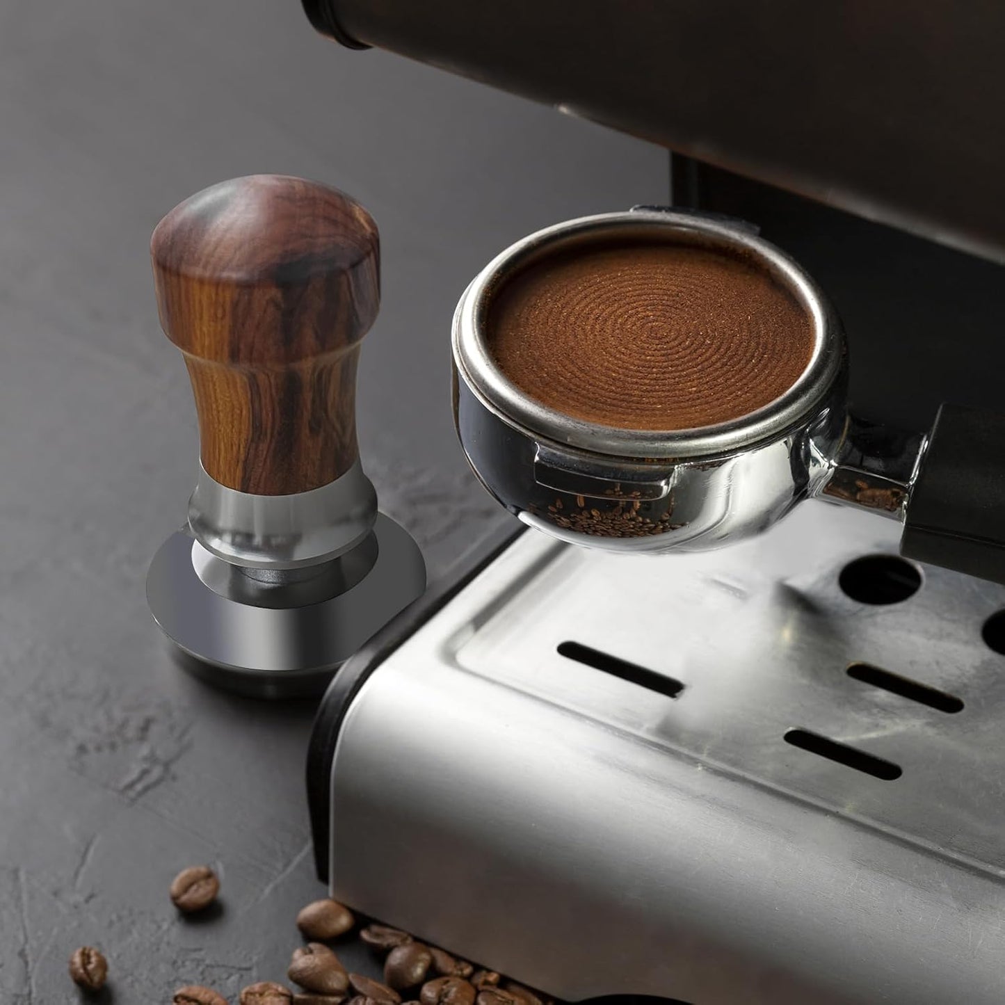 Espresso-Tamper mit Edelstahlboden, 51mm