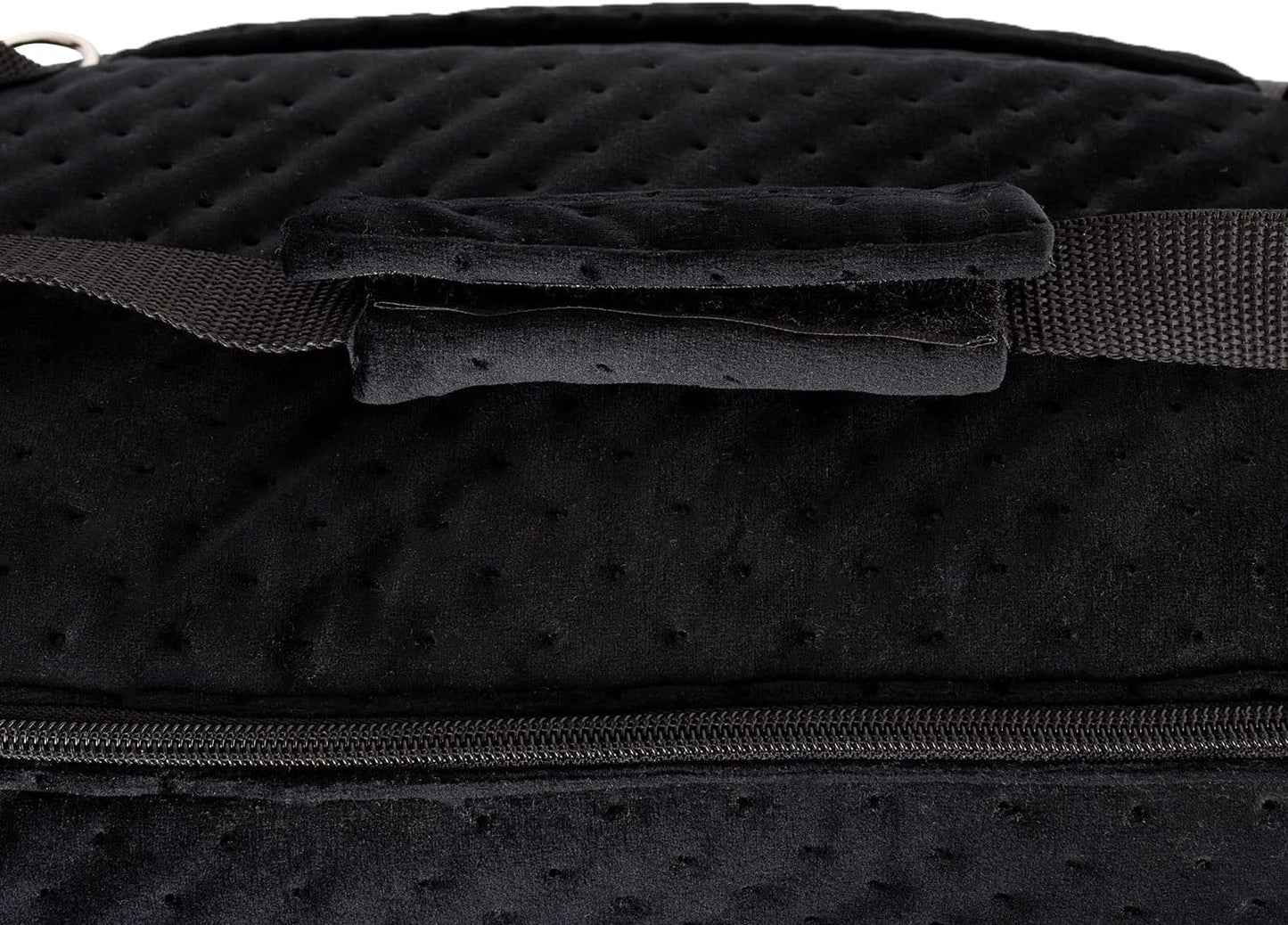 Transporttasche für Haustiere, M Schwarz (Velvet)