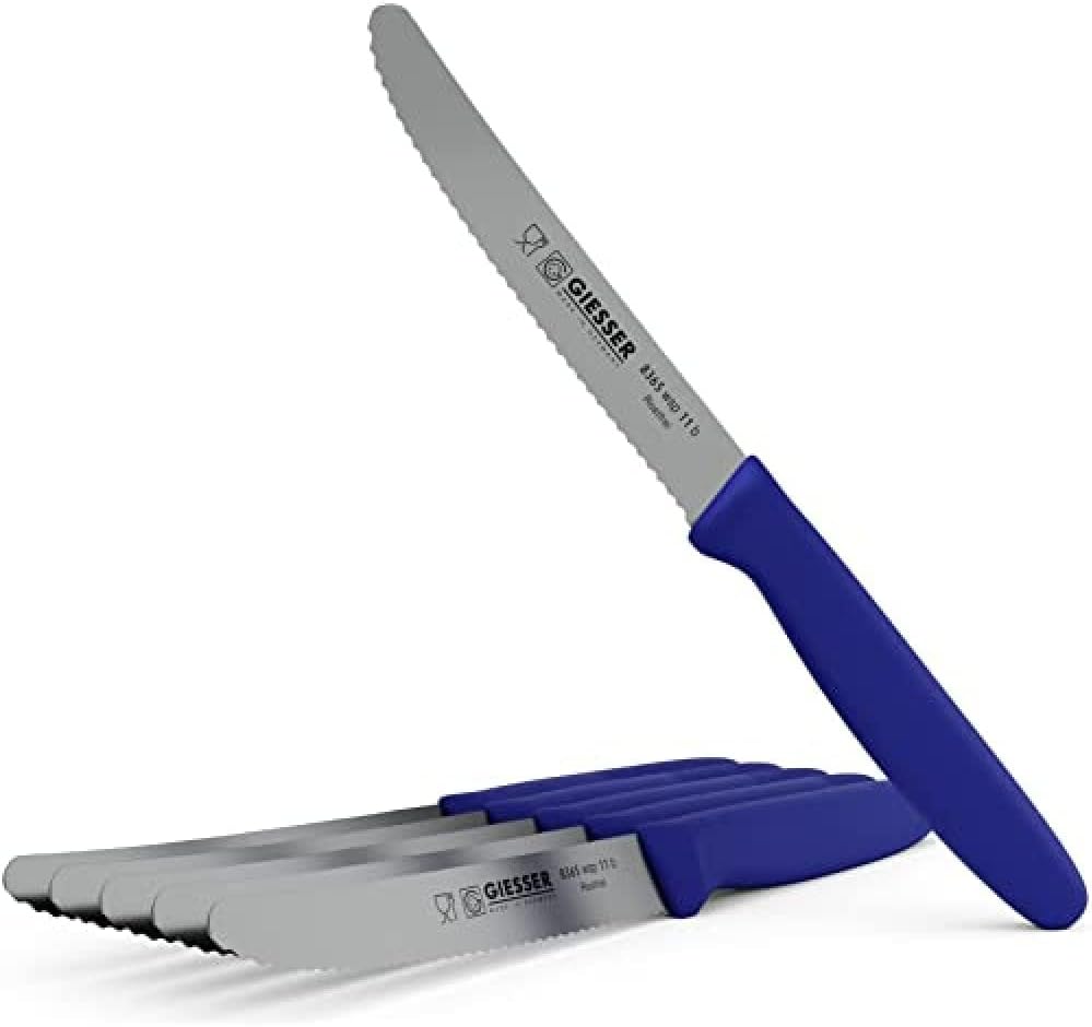 6-teiliges Tomatenmesser Set, Blau