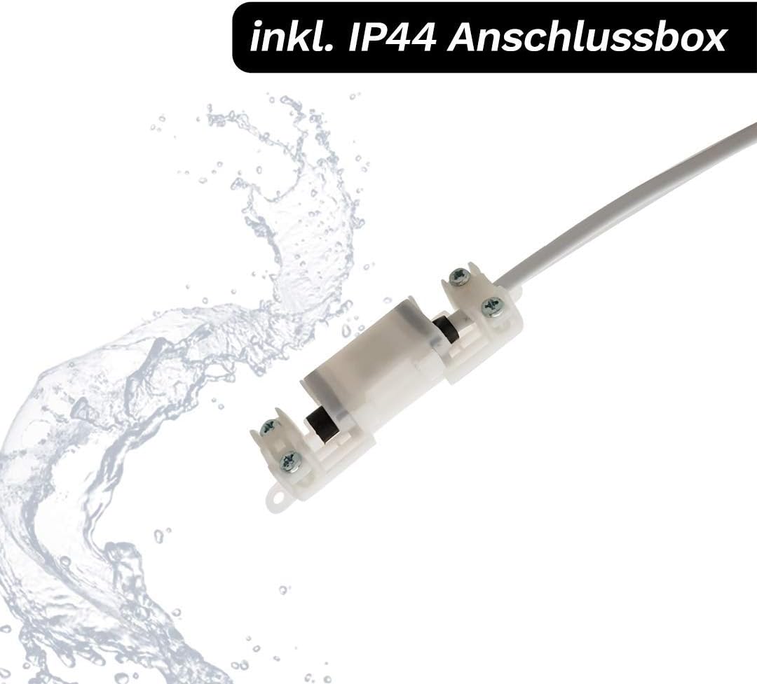 LED Spiegellampe, 8w 3k