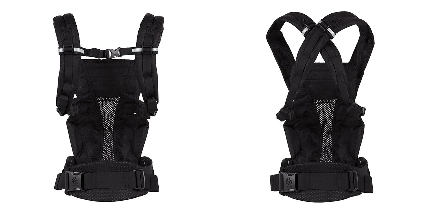 Ergonomische Babytrage für Neugeborene (bis 20kg), Omni Breeze Onyx Black