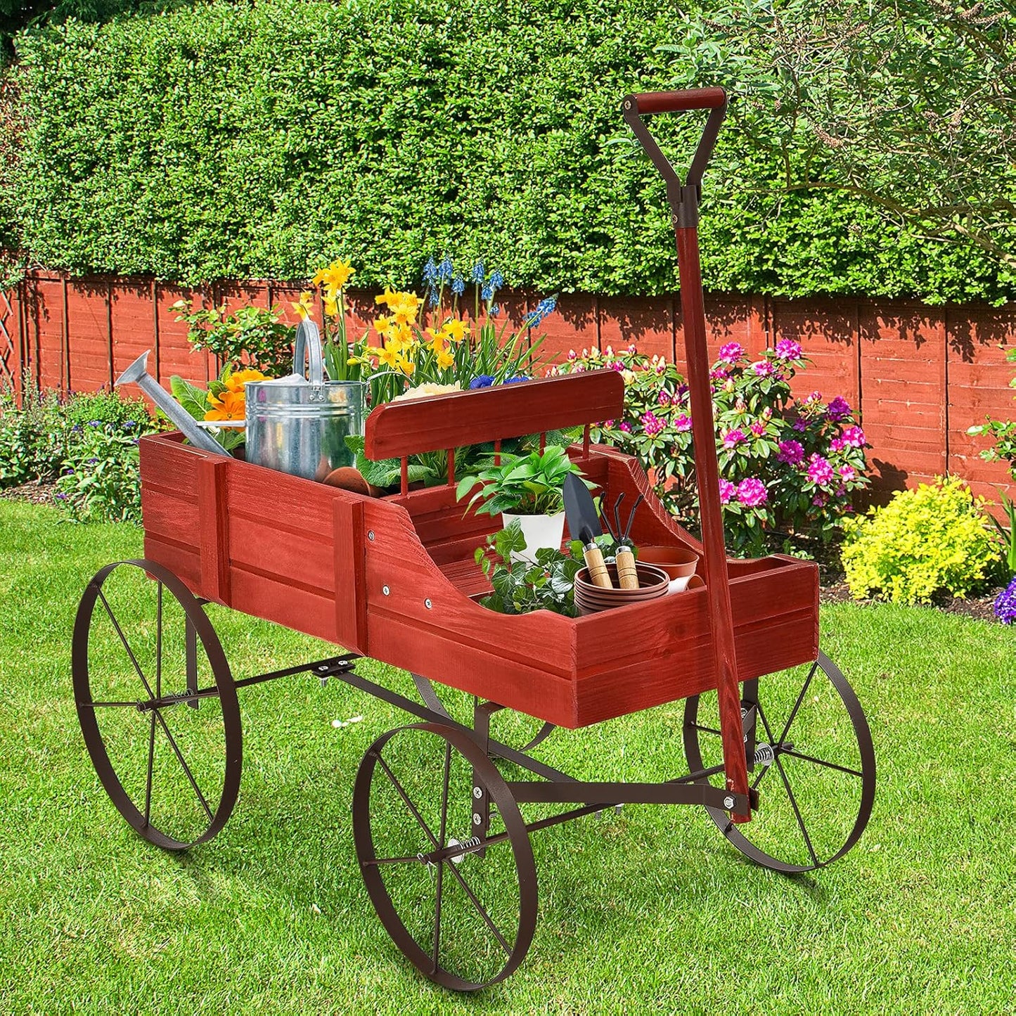 Blumenwagen, Rot