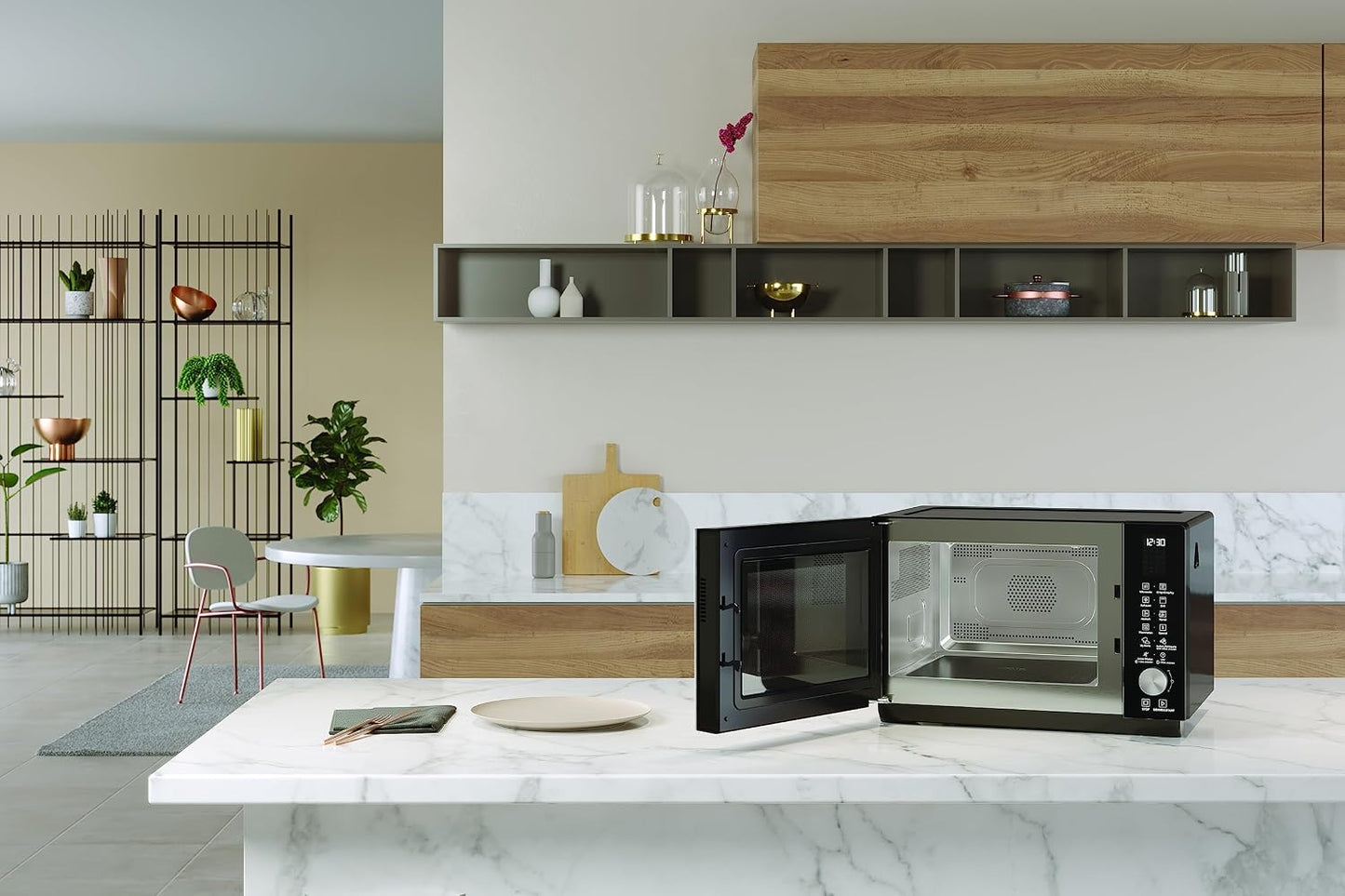 Mikrowelle MF 258 B, Schwarz mit Crisp-Funktion