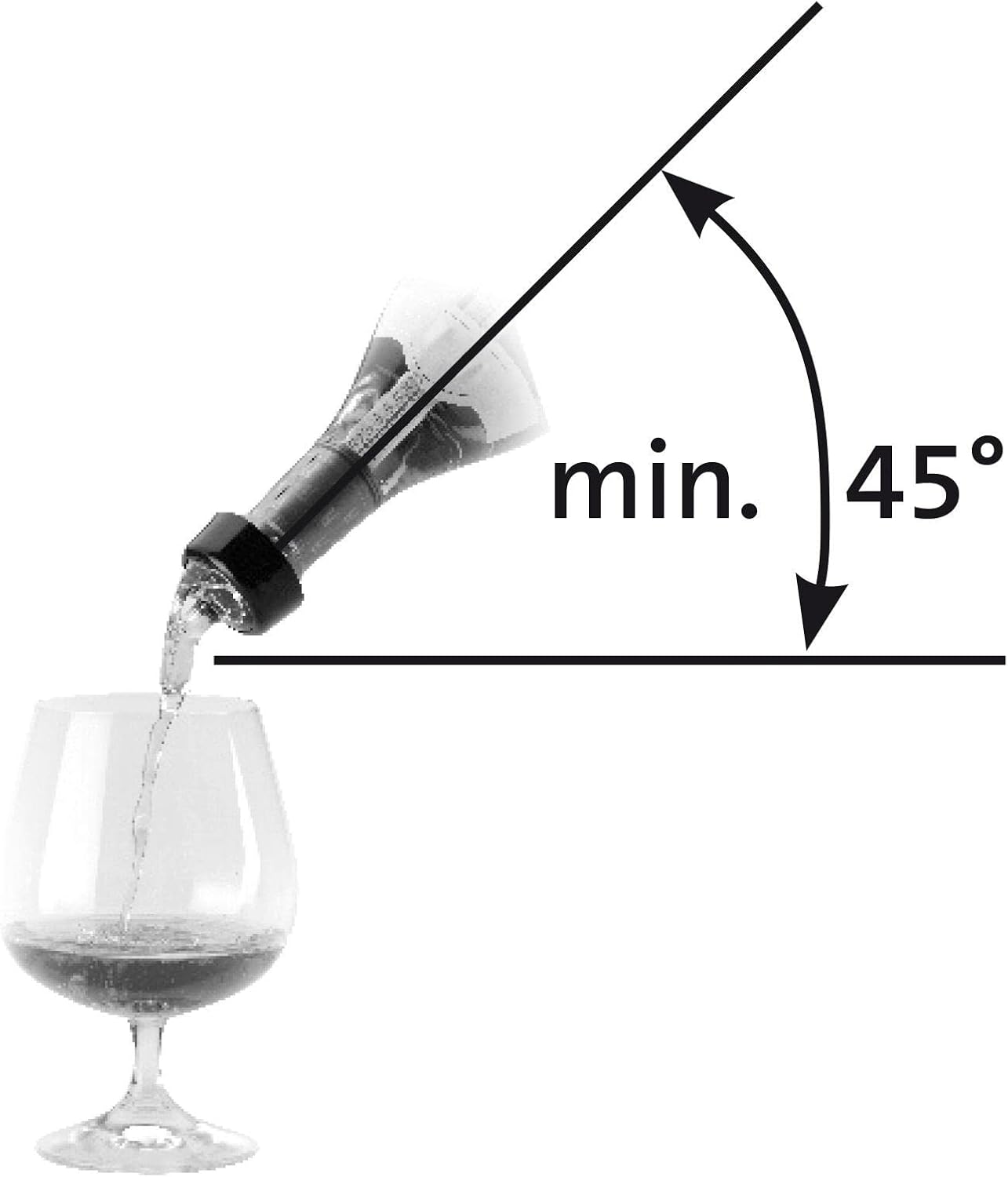 12-teiliges Ausgiesser Set 993022E2, Transparent / 3 cl / 12 Stück