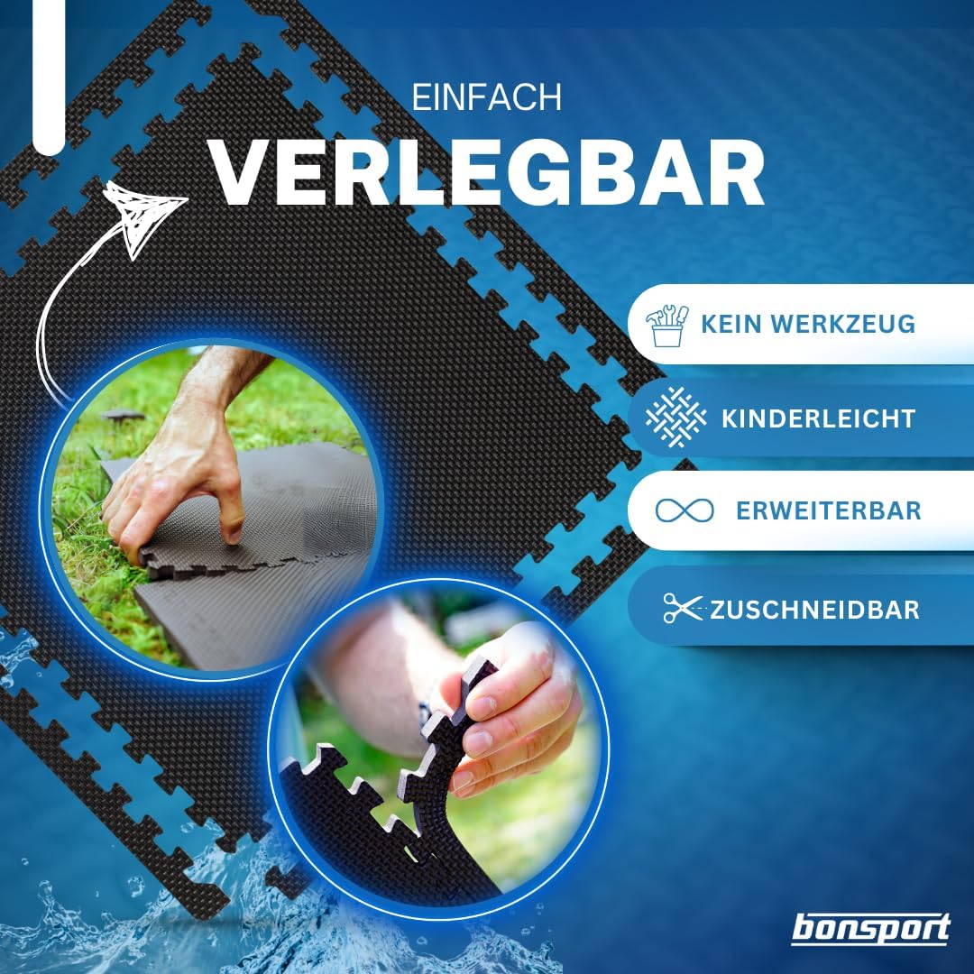 Pool Bodenschutzmatte-Set, 60 Stück, 60 Matten