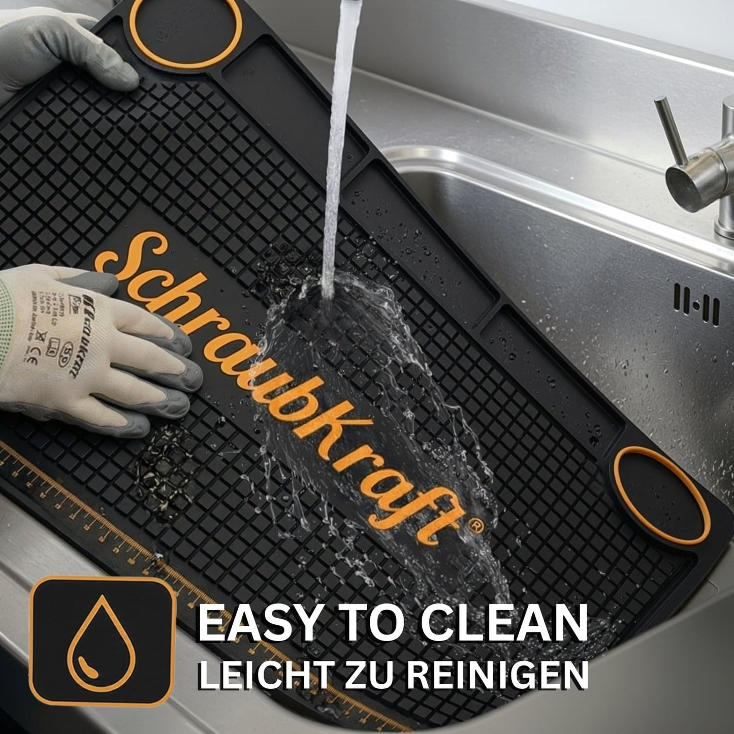 Werkbankmatte mit Organizer & Messskala, 55 x 35cm