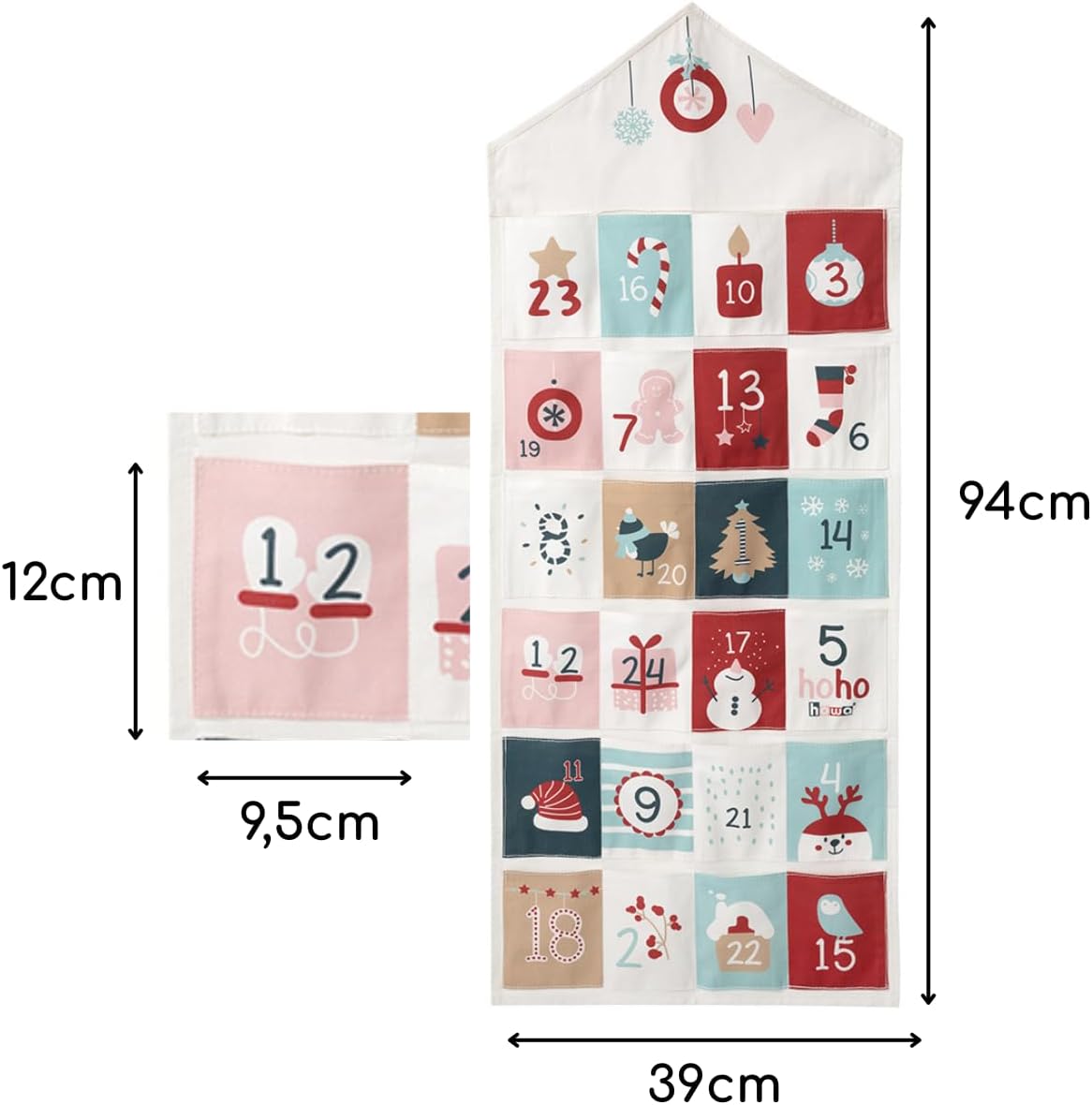 Weihnachtskalender zum Befüllen