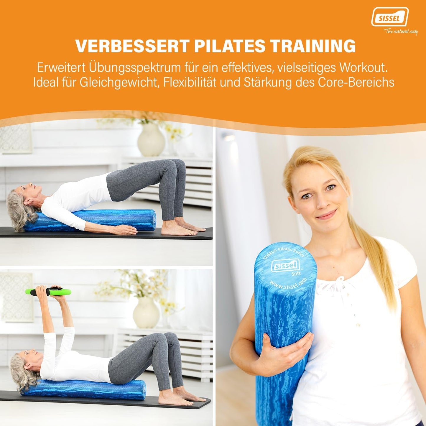 Pilates Roller Pro Soft, Single