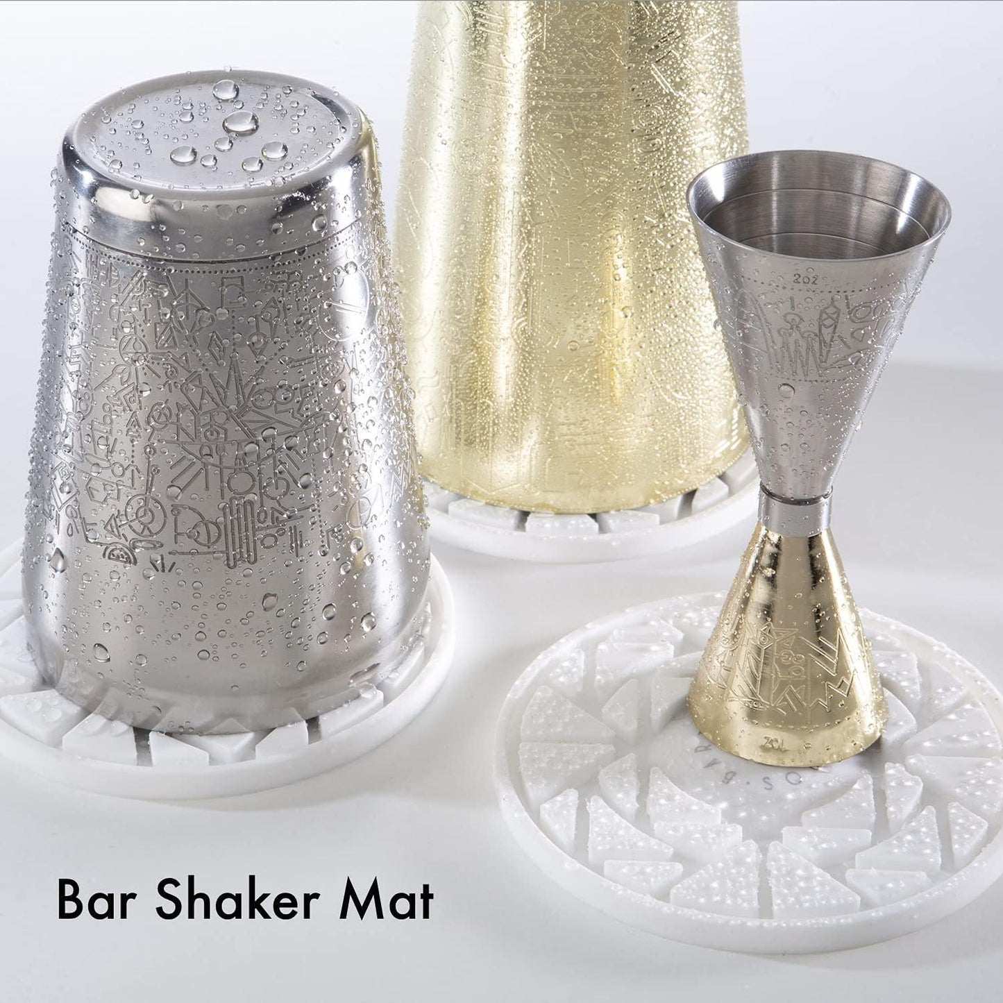 Boston Cocktail Shaker Set mit Zubehör und Rezepten, Décoco Kupfer Basic