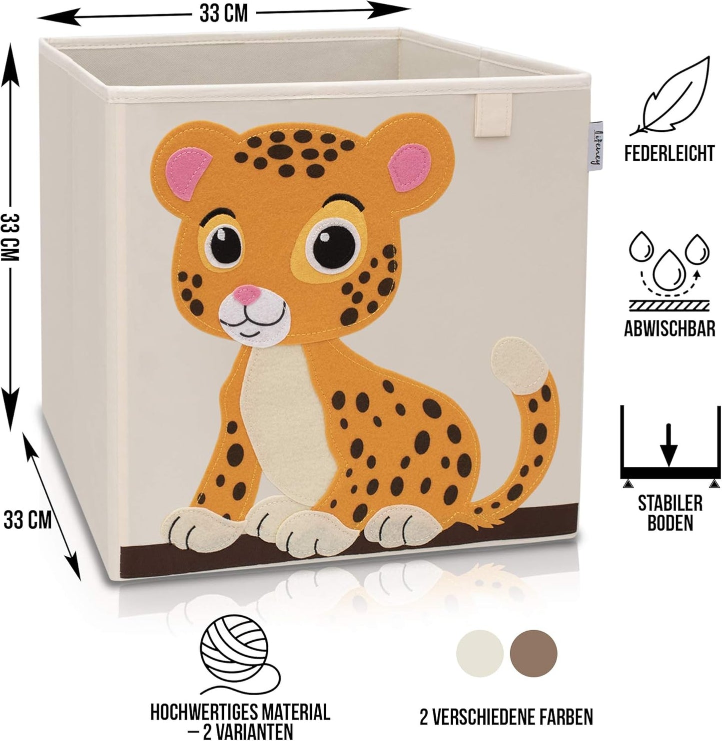 Aufbewahrungsbox für Würfelregal, Tiger Hell