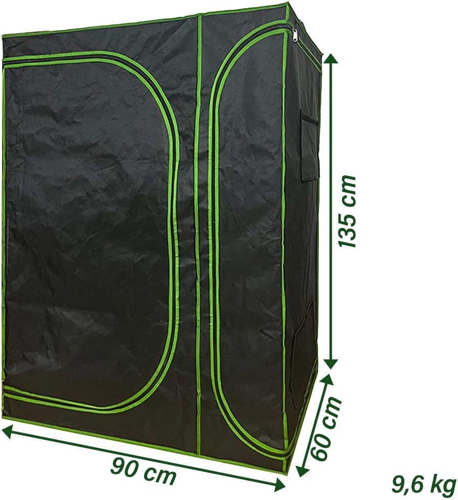 Grow-Zelt für Pflanzenzucht, (12) 90 x 60 x 135 cm