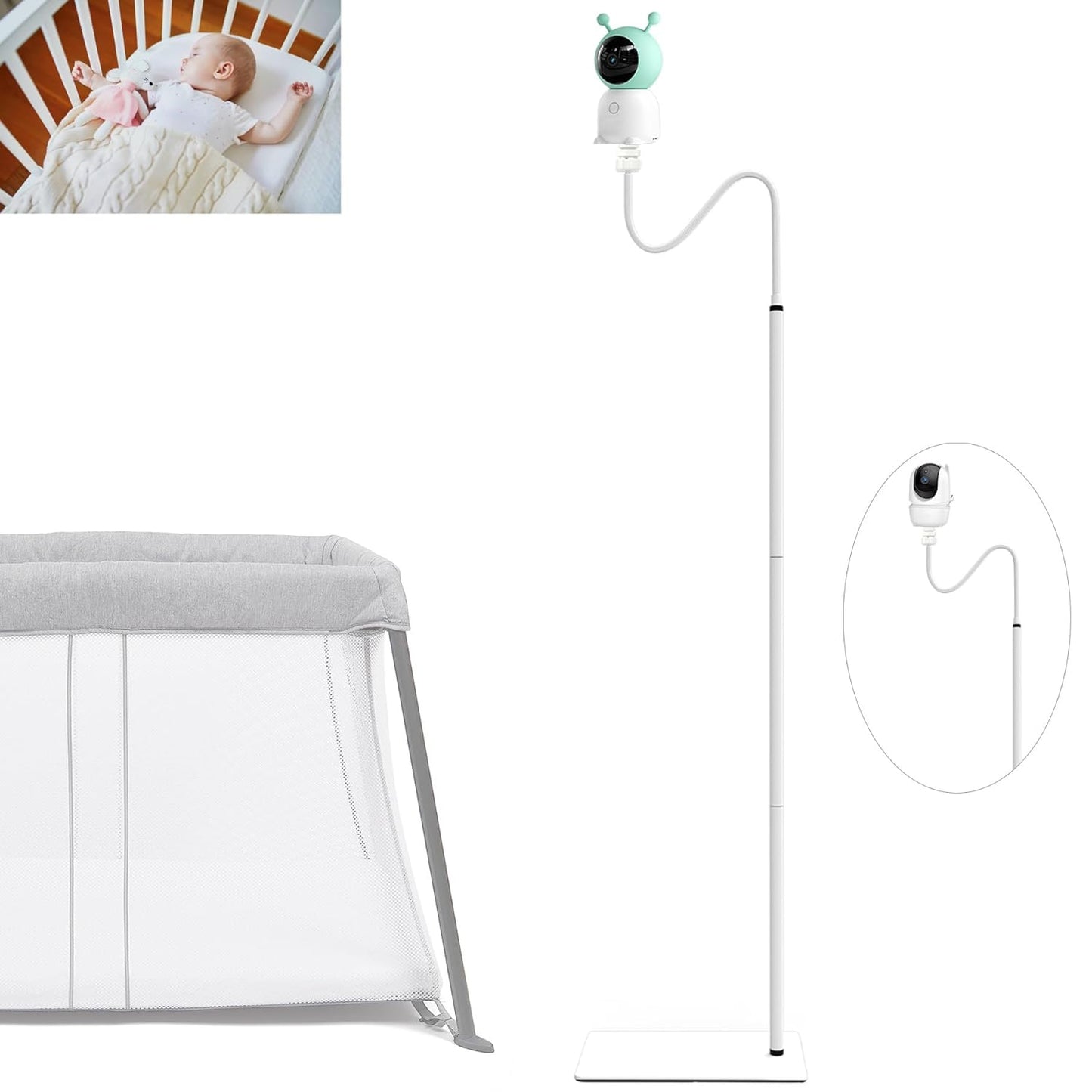 Babyphone-Halterung, 68.8 Zoll für für GHB/BOIFUN/momcozy