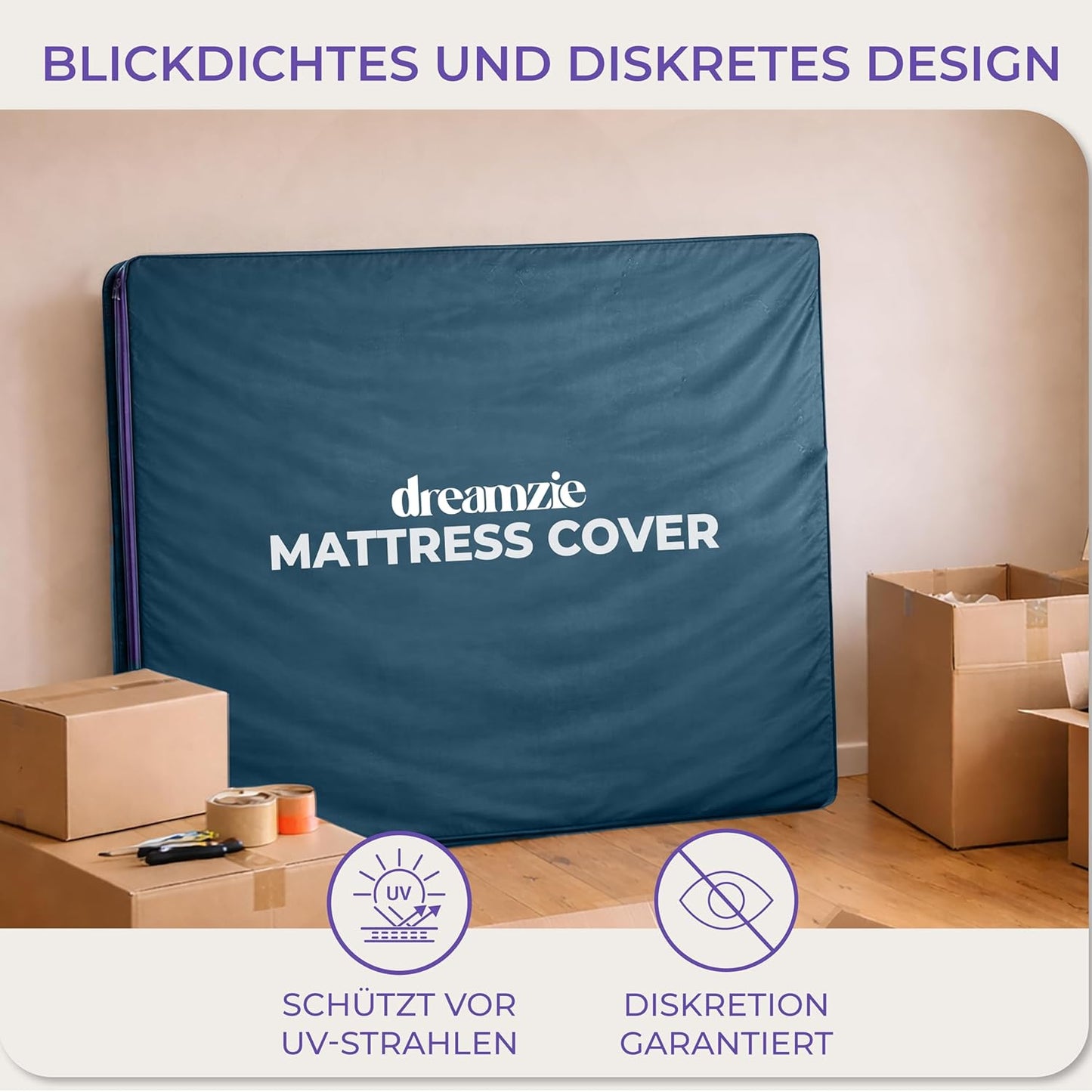Matratzenhülle für Umzug und Aufbewahrung, 160x200 cm, 160 x 200 cm 1er-Pack