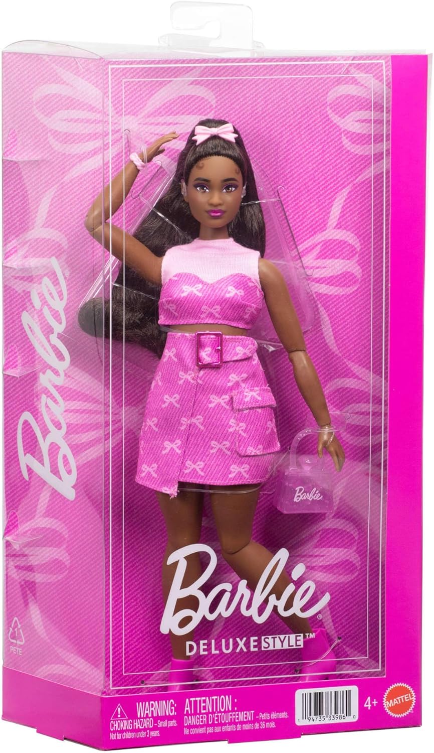 Deluxe Style-Puppe mit Zubehör und Hörgeräten, Nr. 10, Rosa-schwarz