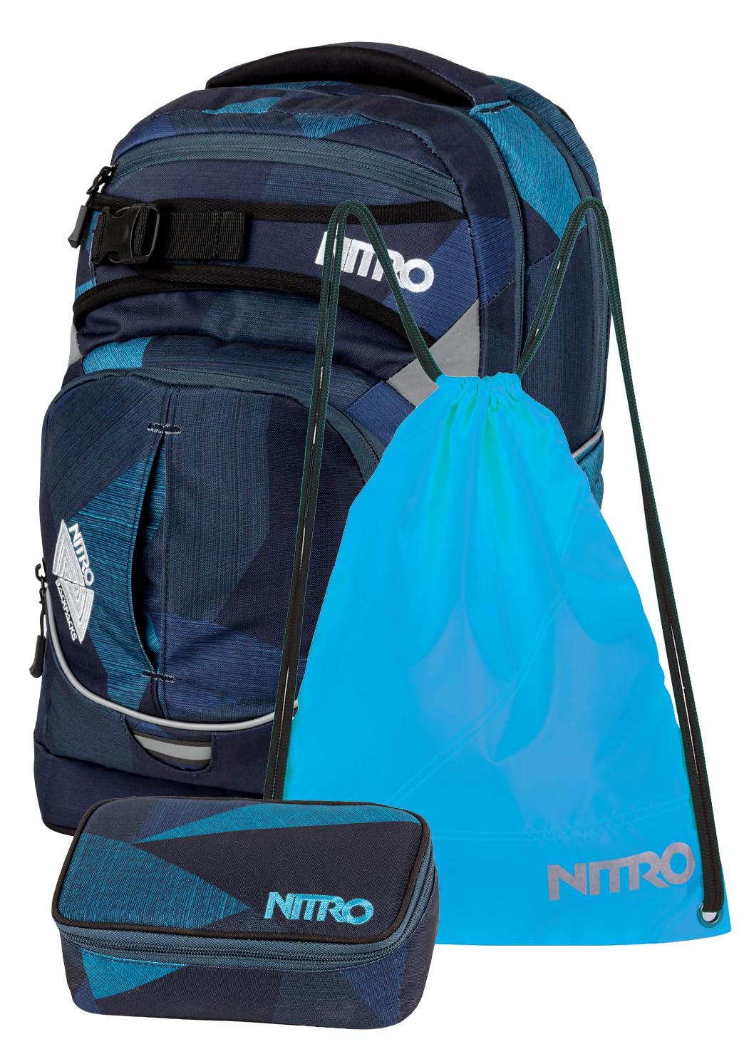 uperhero Schulrucksack-Set, Fragments Blue