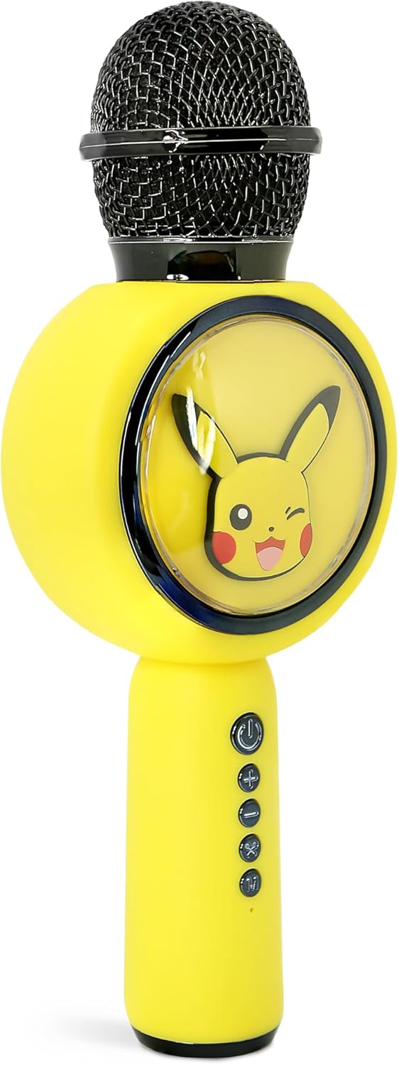Pikachu Karaoke-Mikrofon mit Lautsprecher und LED