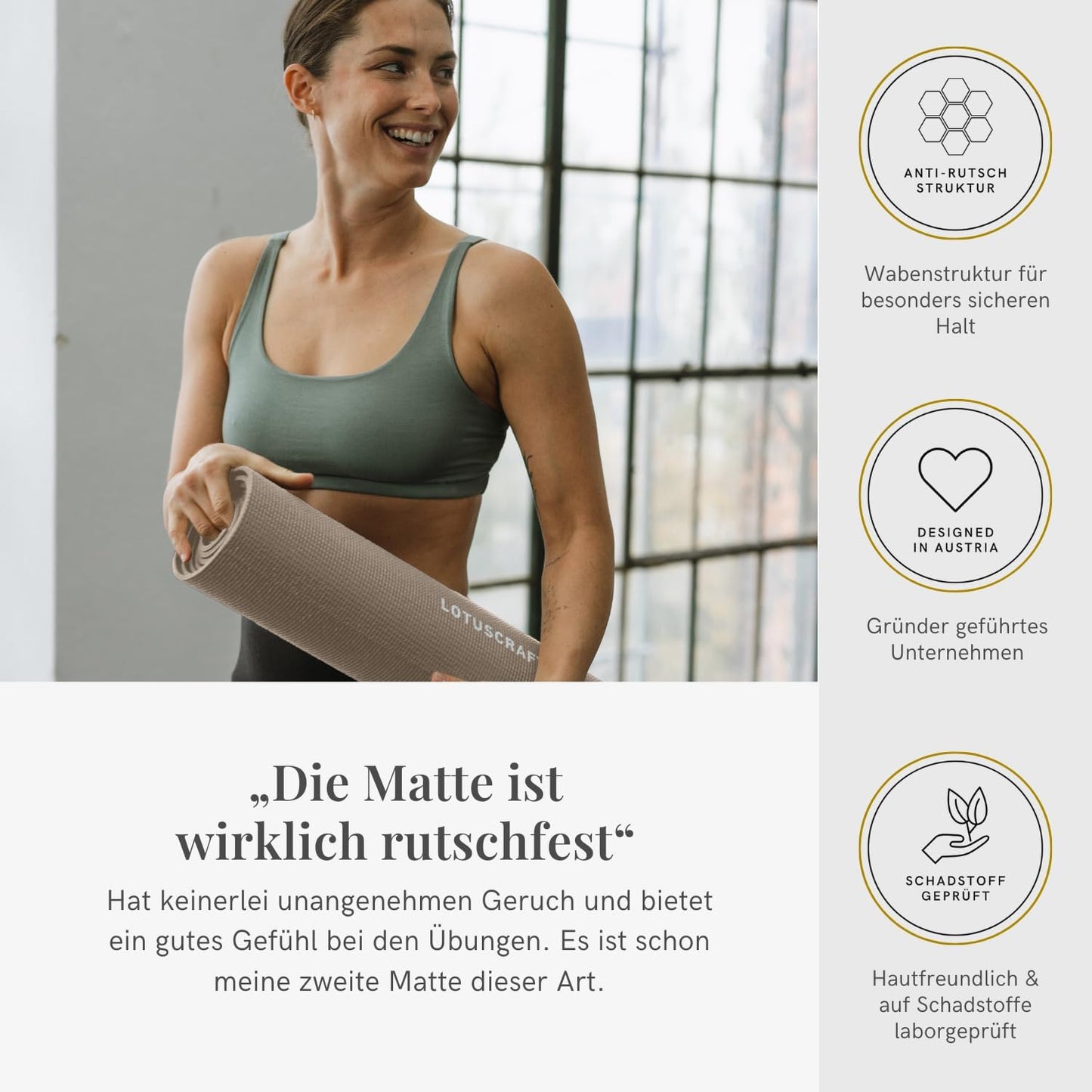 Yogamatte Mudra, Standard / Light Taupe