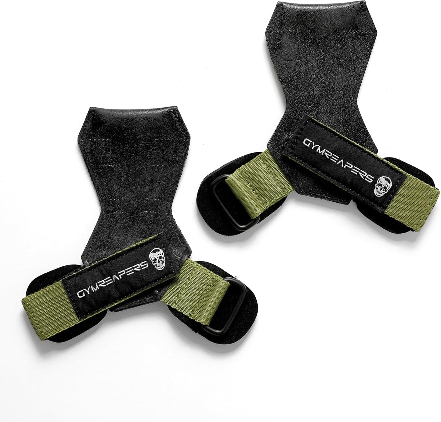 Gewichthebergriffe mit Handgelenkbandagen, Ranger Green S