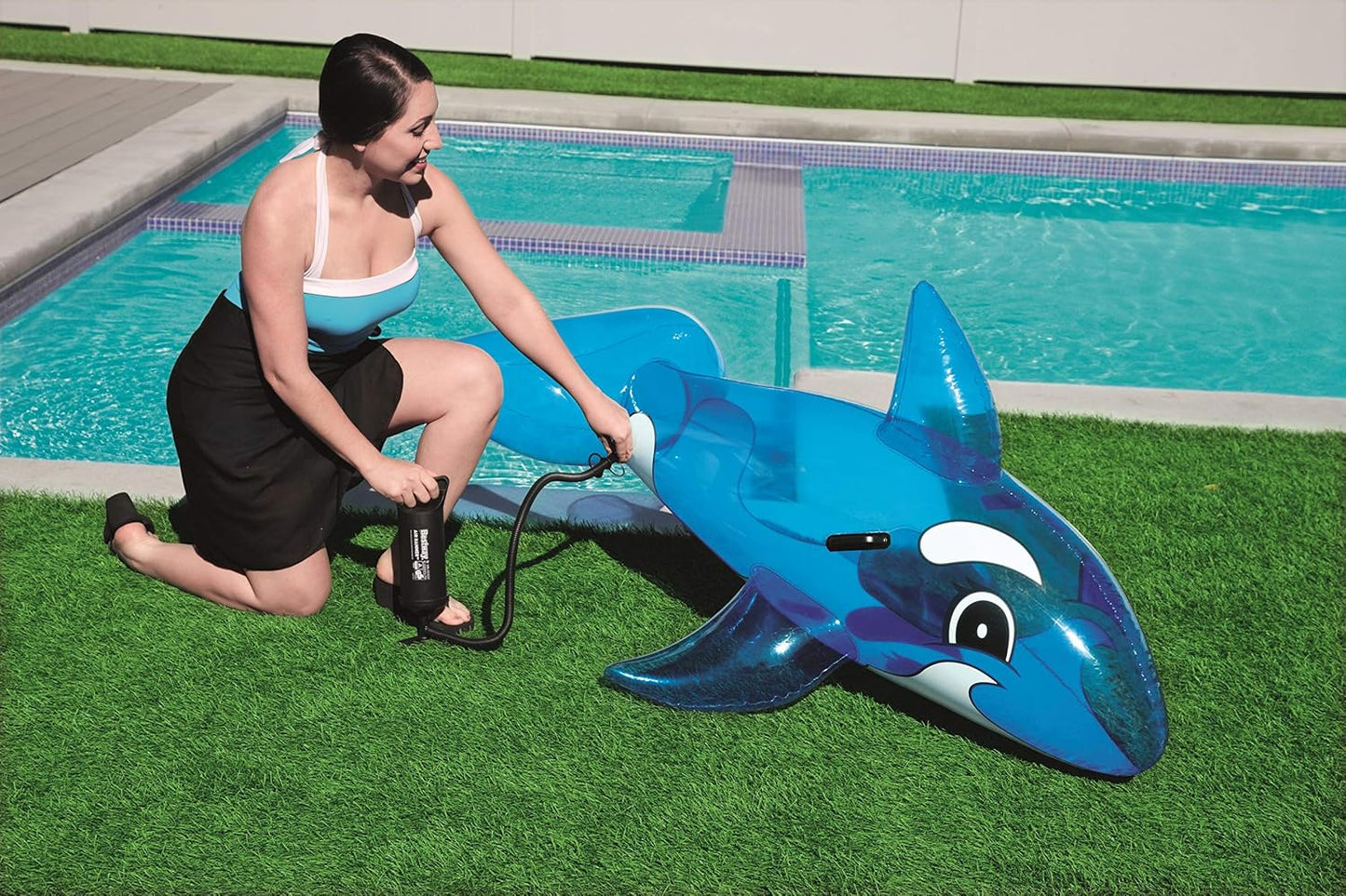 Schwimmtier Baby-Wal, Blau