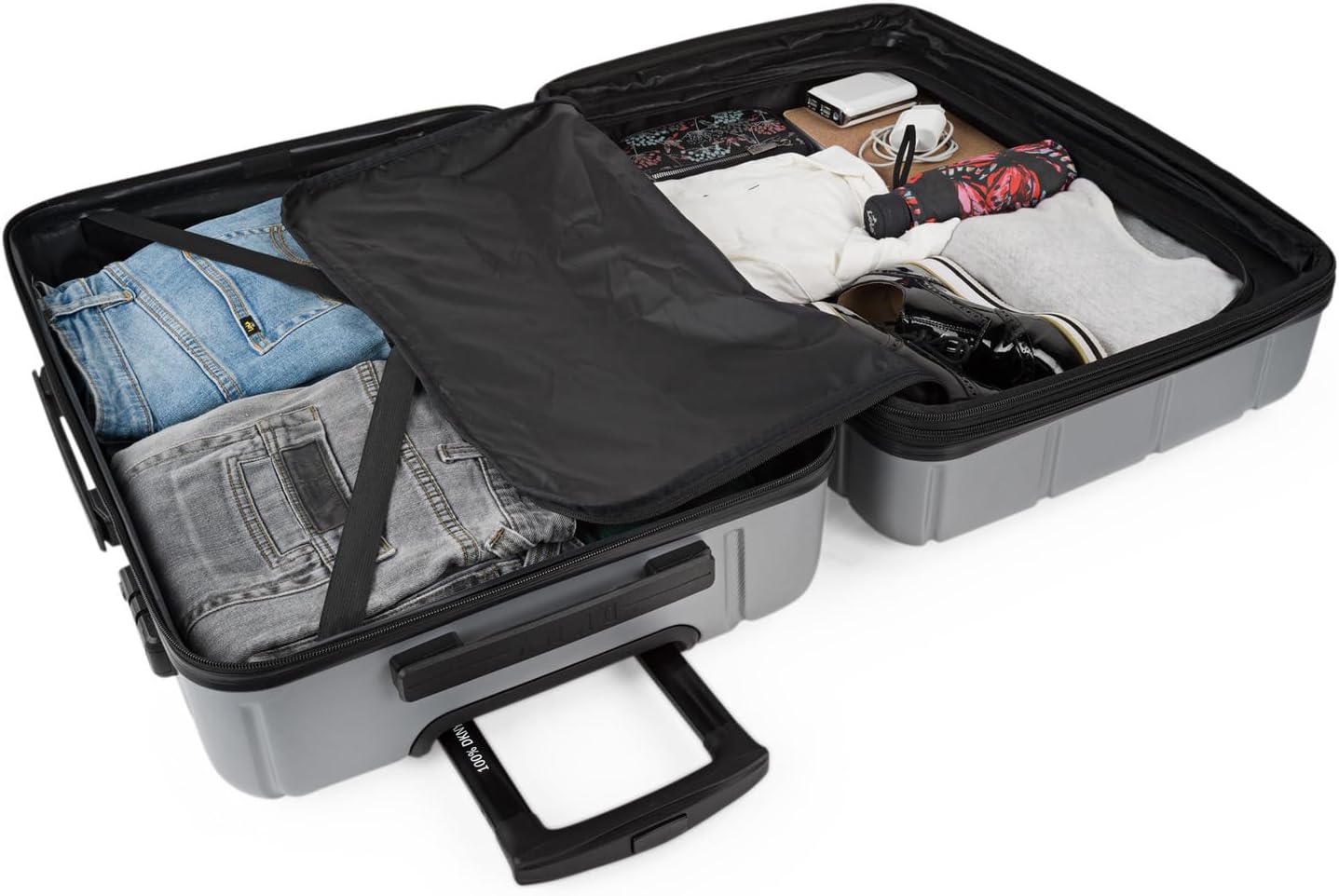 Mittelgrosser Hartschalenkoffer, Silber M
