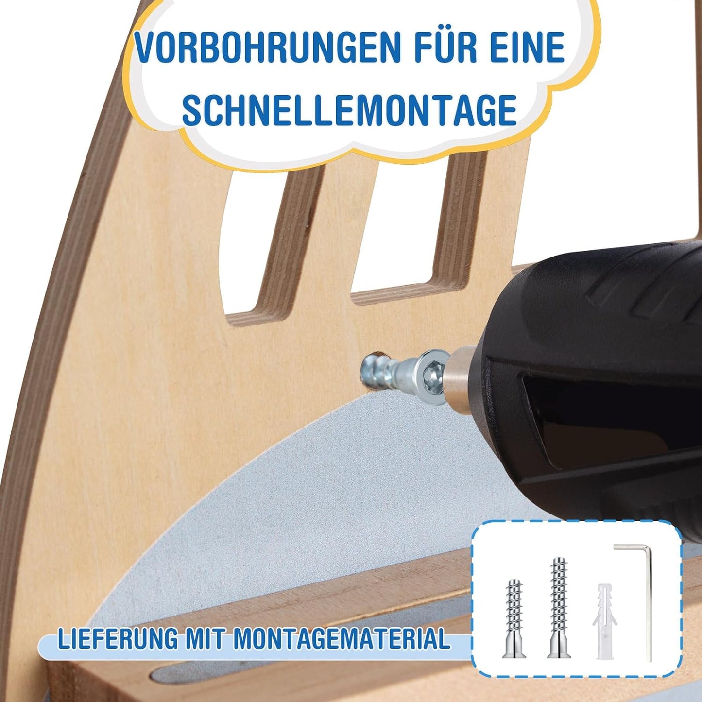 Tonie-Regal Bus für 20-25 Hörfiguren und Toniebox, Blau