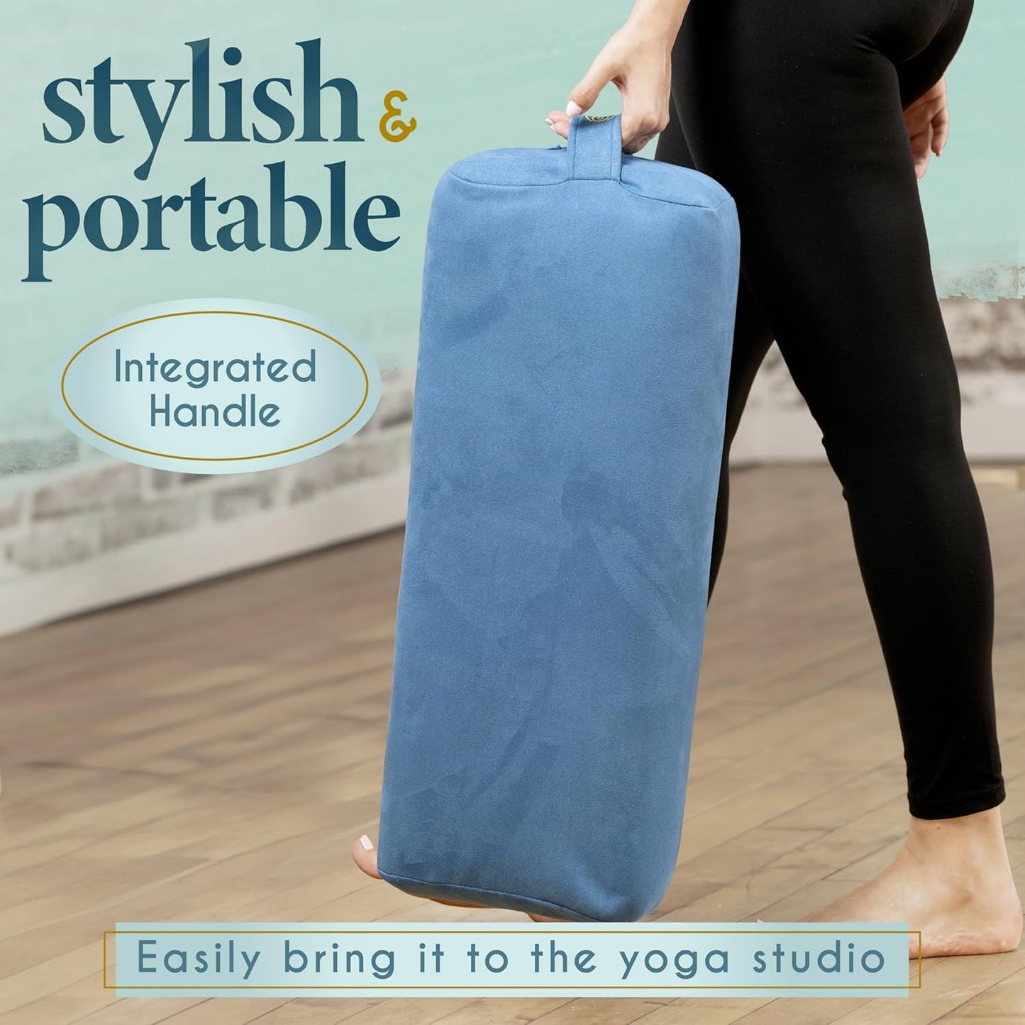 Yoga Bolster Kissen, Blue