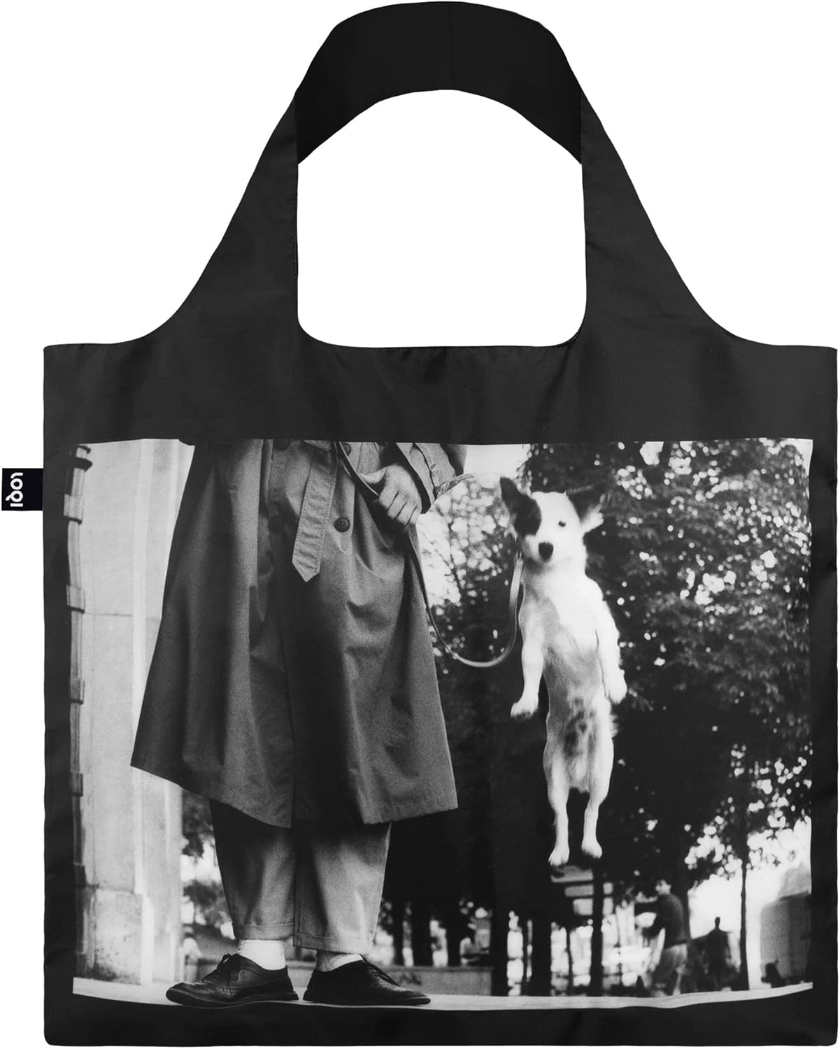 Künstlerische Einkaufstasche "Dog Jumping"