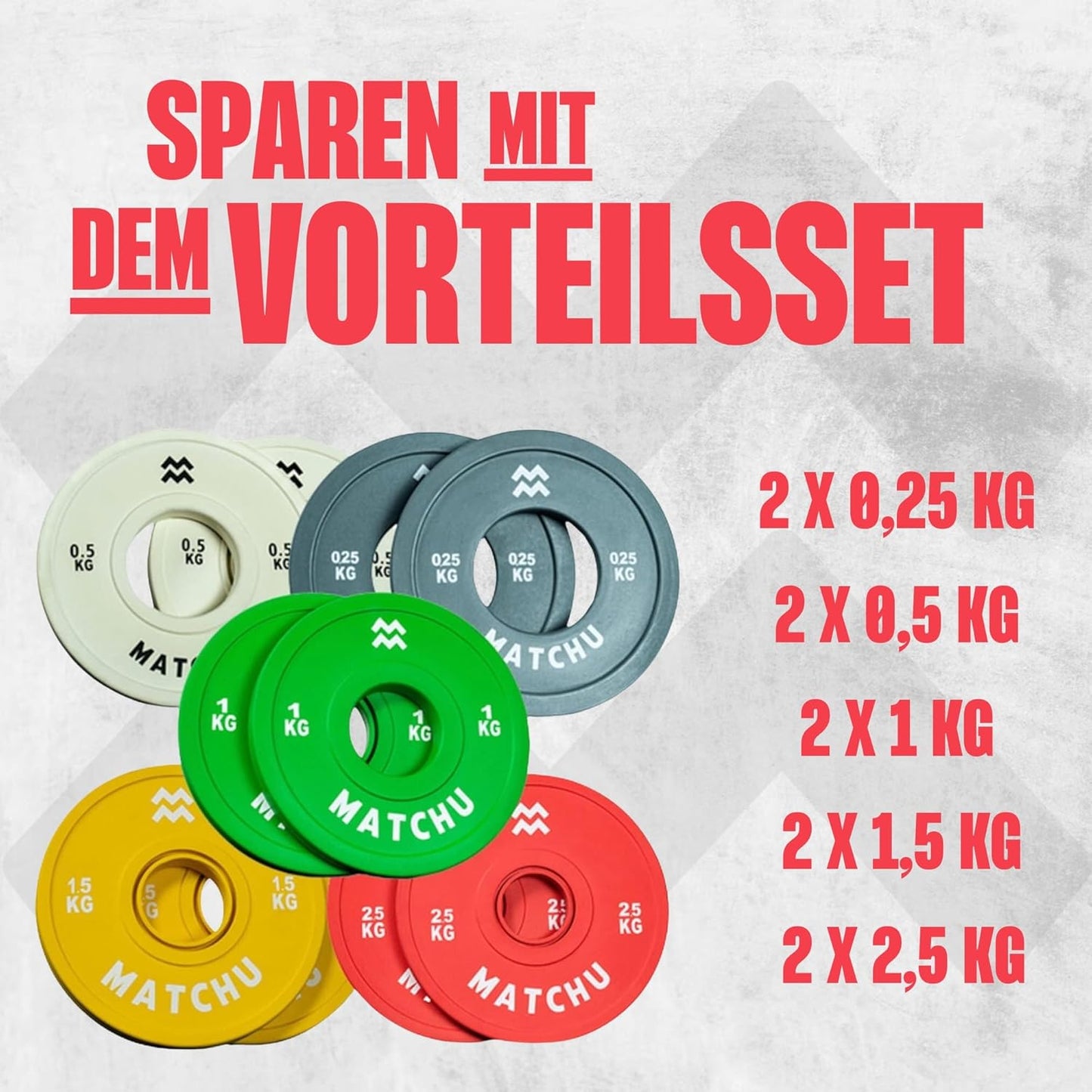 Fractional Plates - Mini Hantelscheiben (2 Stück), Grün - 1 KG
