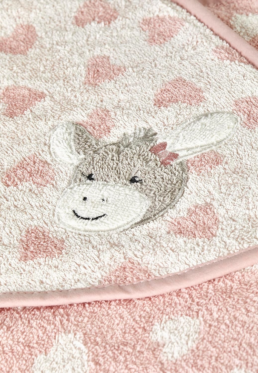 Baby-Kapuzentuch Emmi Girl 100 x 100 cm, Esel Emmi Girl Herzen flora rose 100 x 100 cm Single