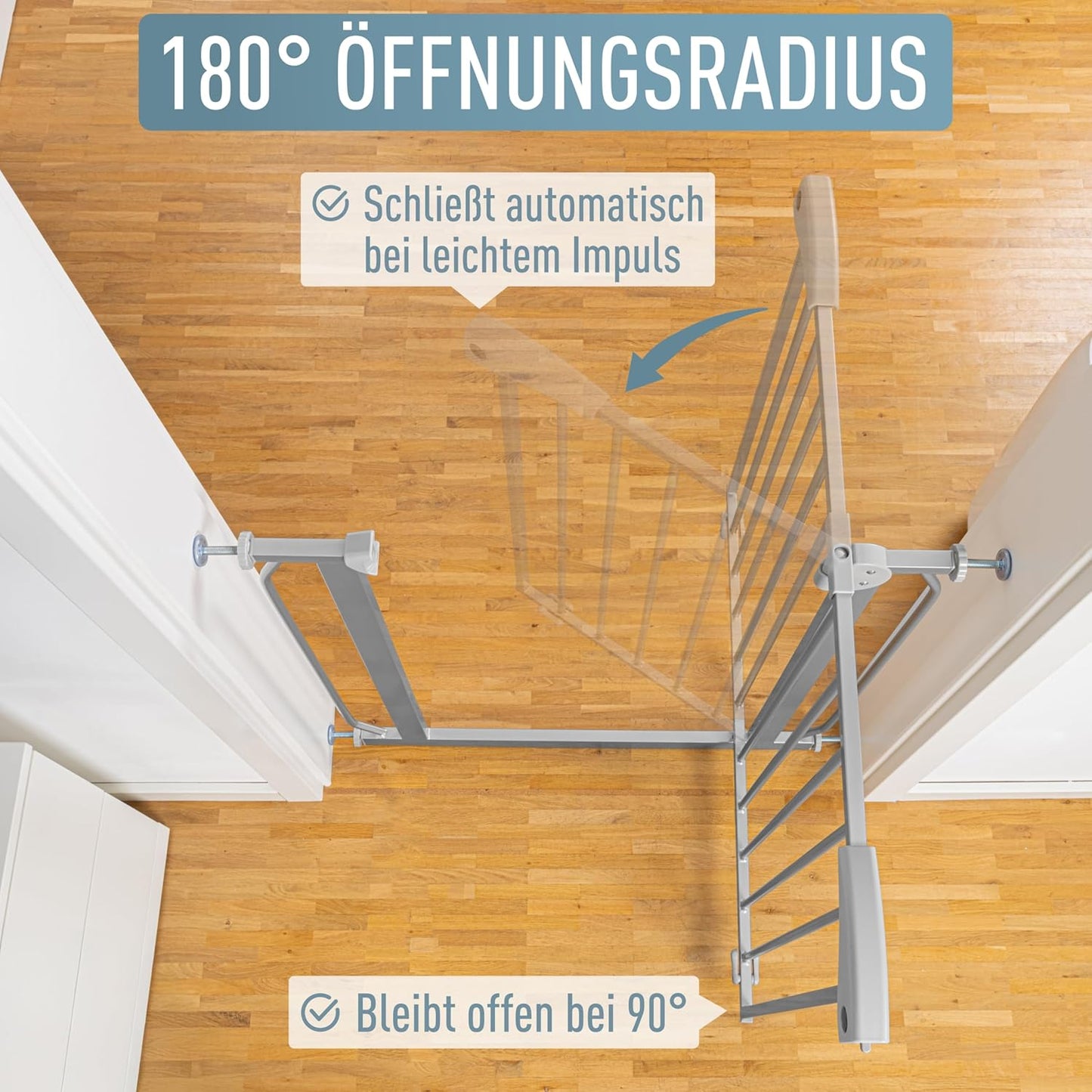 Türschutzgitter Berrin, ohne Bohren, 75-85 cm (1er Pack)