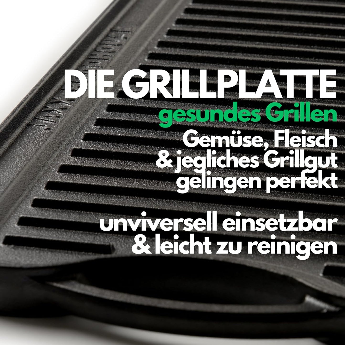 Gusseisen-Grillplatte für Grill & Herd