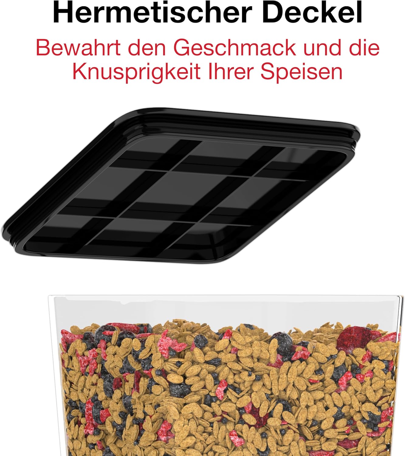 Müslispender, Schwarz