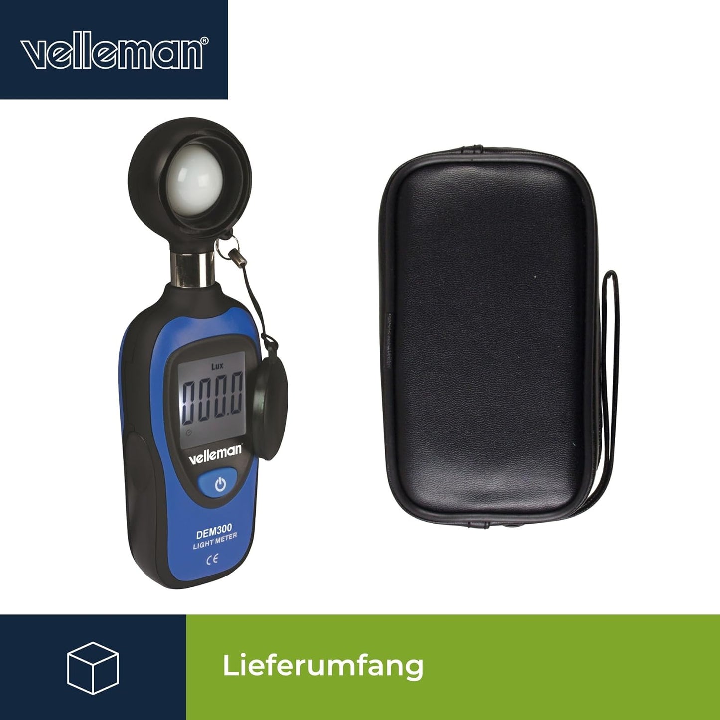 Digitales Luxmeter bis 200.000 Lux, tragbar