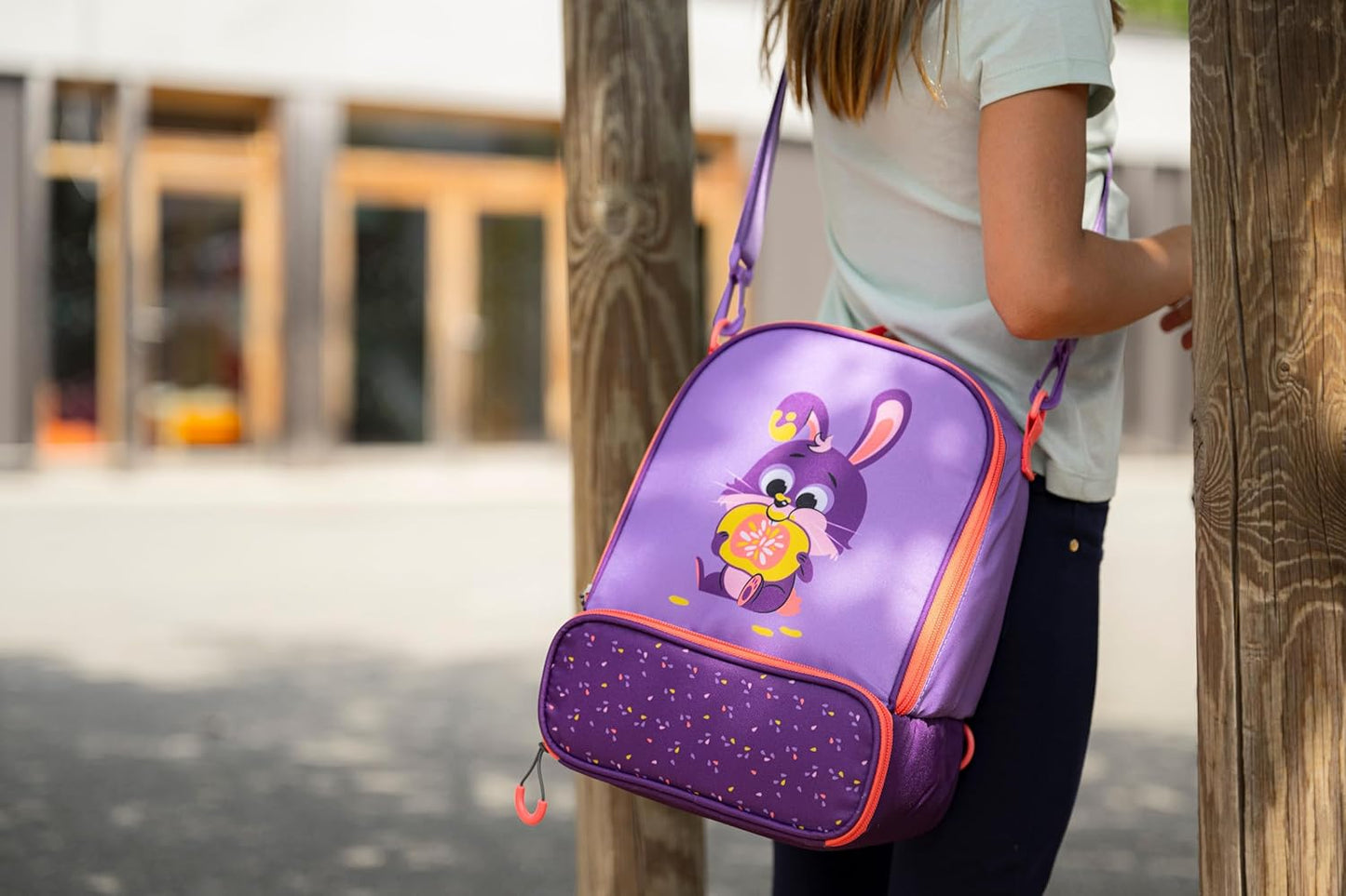 Picnik Miniz Lunchtasche mit Hasenmotiv, Violett