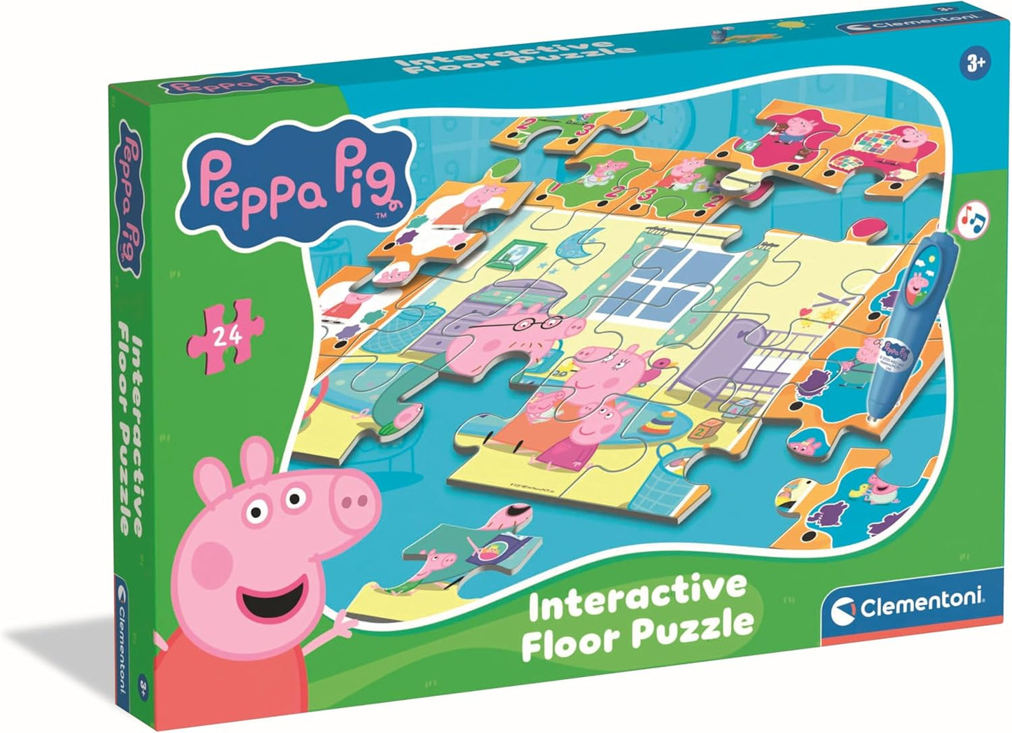 Interaktives Quiz-Bodenpuzzle - Peppa Pig