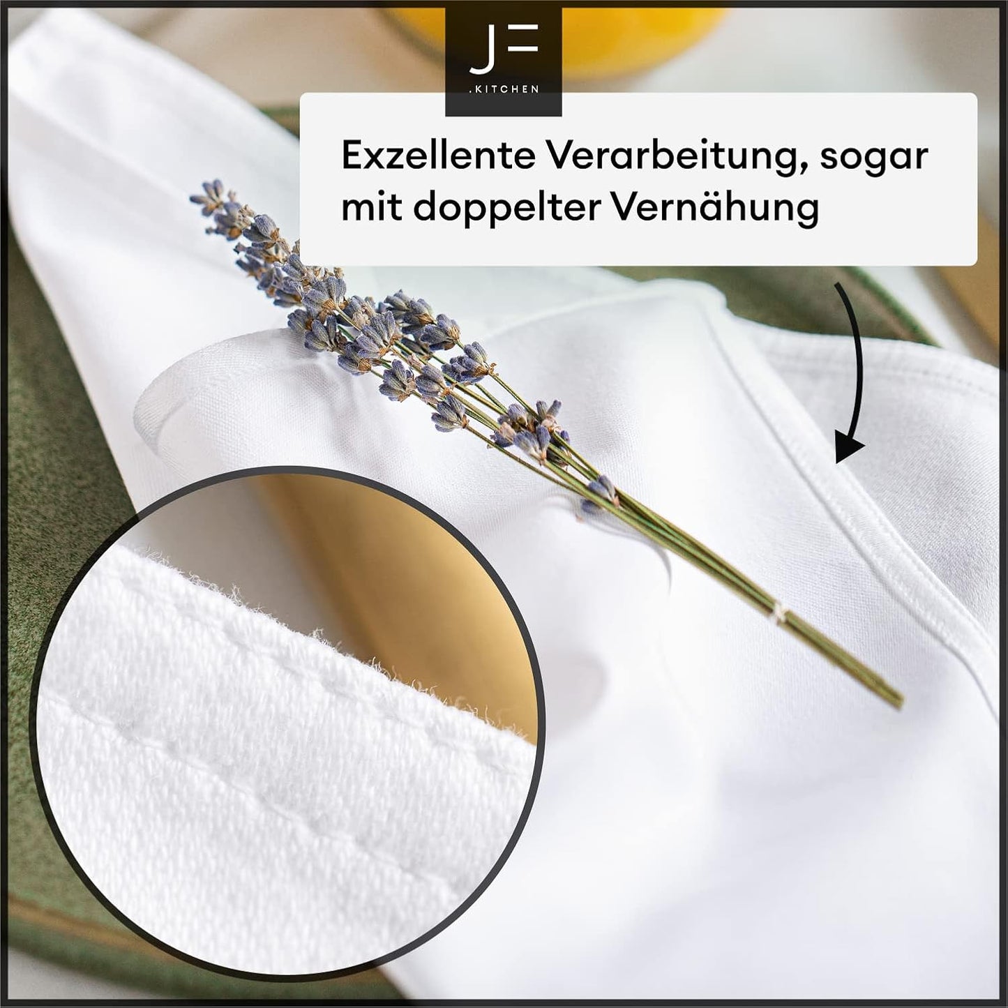 12er-Set Stoffservietten, Weiß 12er Set (40x40cm)